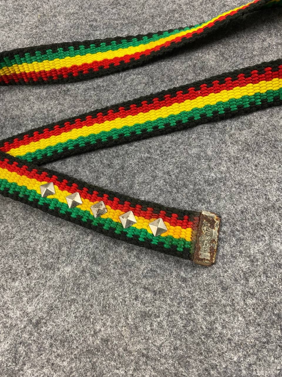 Levi's vintage levis rasta cotton belt nice design Size ONE SIZE - 5 Thumbnail