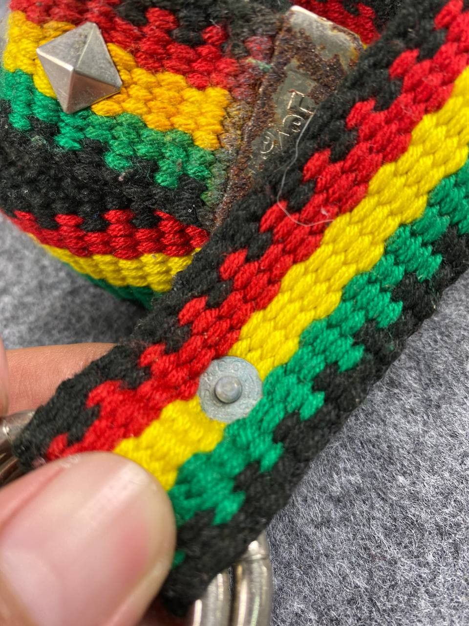 Levi's vintage levis rasta cotton belt nice design Size ONE SIZE - 2 Thumbnail