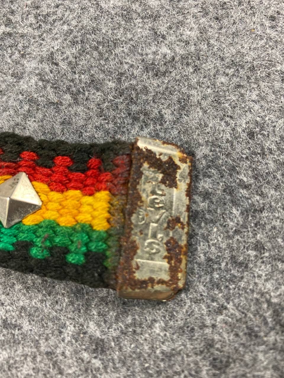 Levi's vintage levis rasta cotton belt nice design Size ONE SIZE - 6 Thumbnail