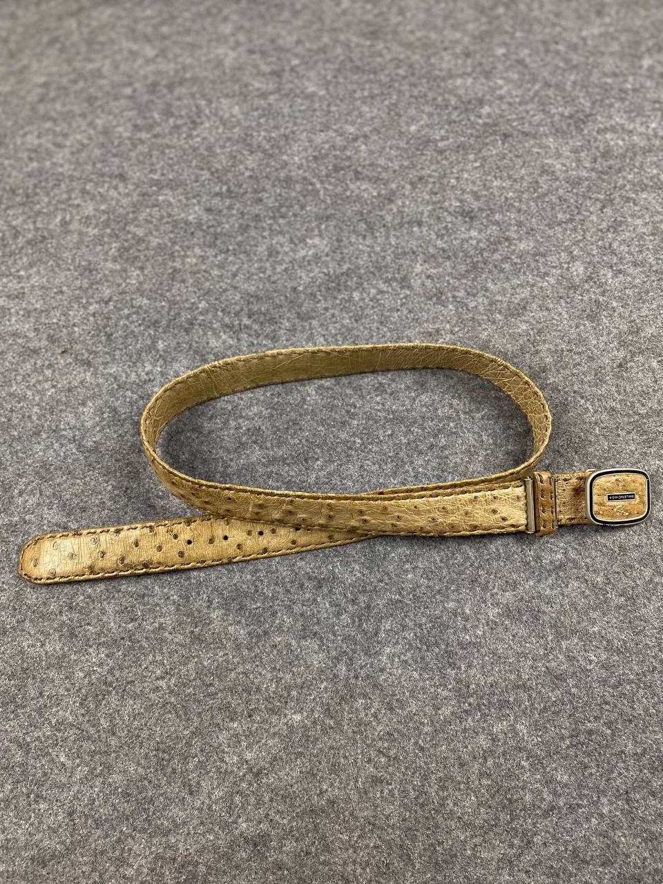 Balenciaga × Designer vintage balenciaga ostrich leather belt nice design Size 42 - 3 Thumbnail