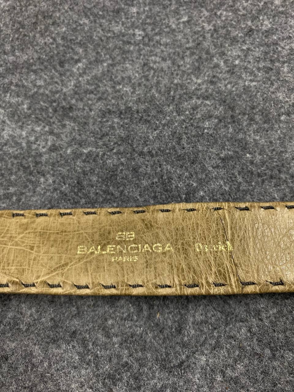 Balenciaga × Designer vintage balenciaga ostrich leather belt nice design Size 42 - 4 Thumbnail