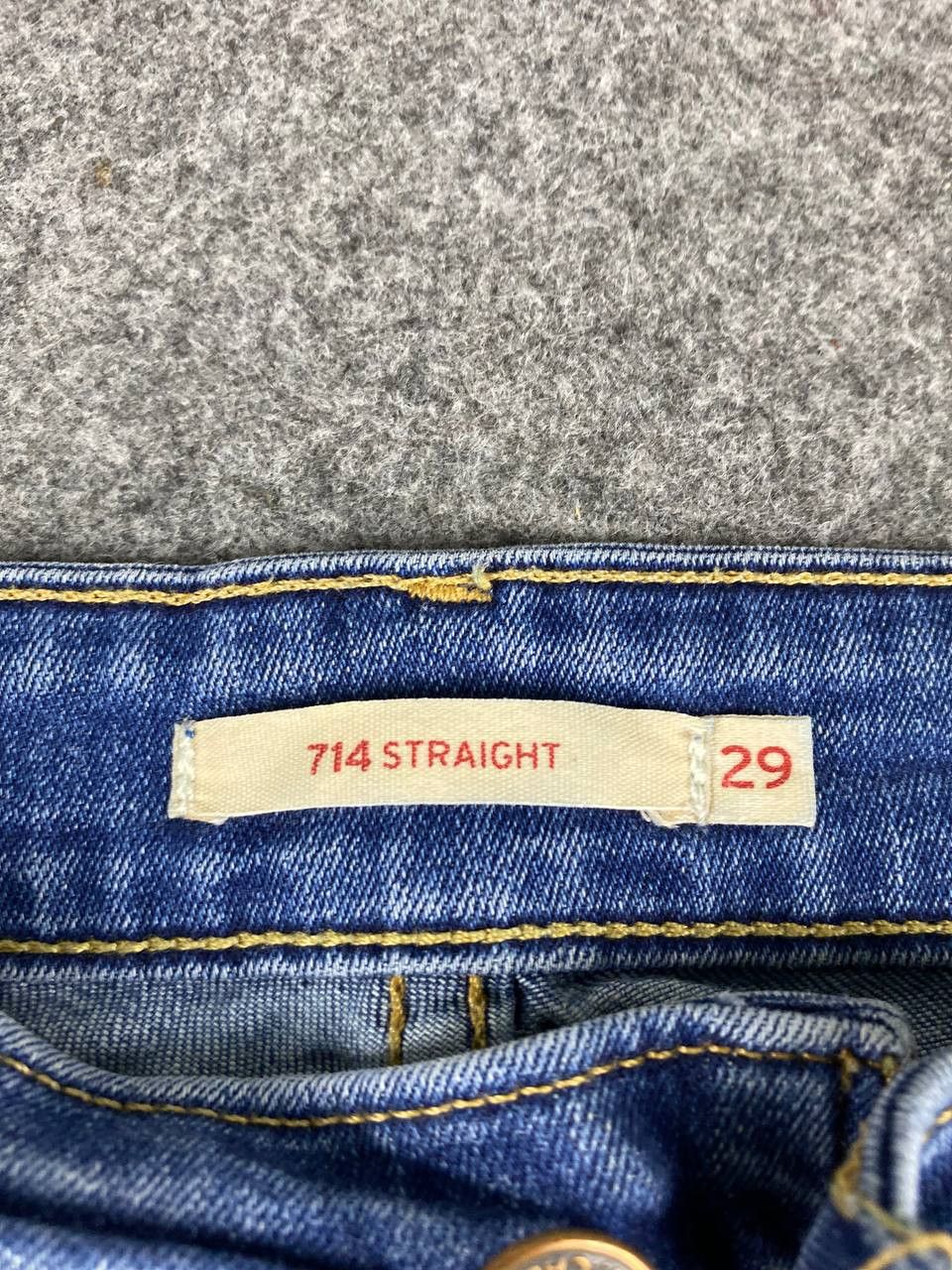Levi's levis 714 straight slightly distressed denim Size 30" / US 8 / IT 44 - 12 Thumbnail