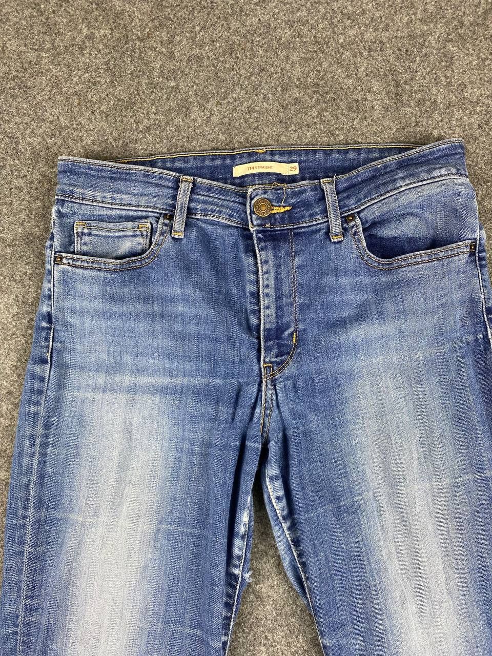 Levi's levis 714 straight slightly distressed denim Size 30" / US 8 / IT 44 - 8 Thumbnail