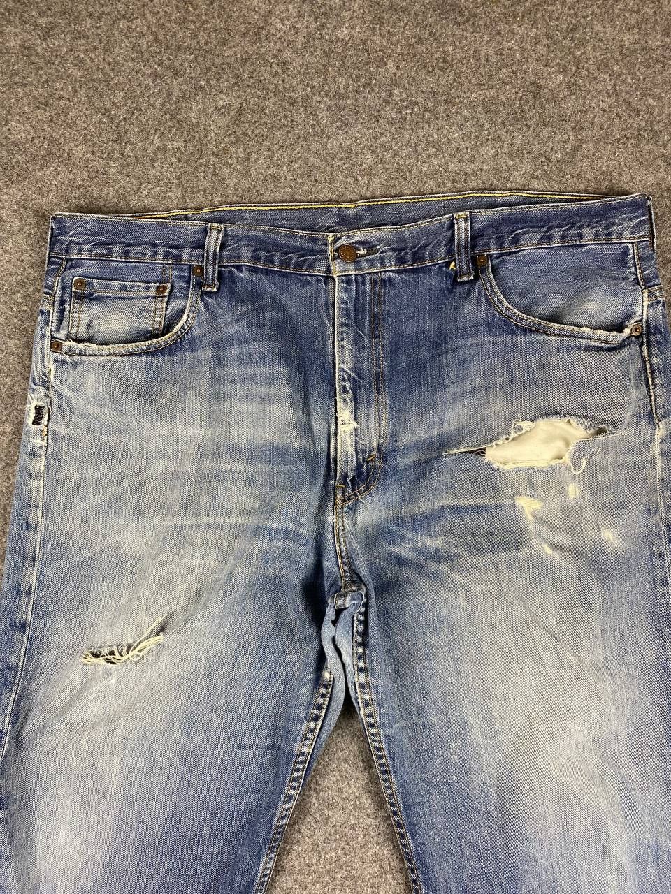Levi's levis 569 loose fit distressed denim Size US 43 - 8 Thumbnail