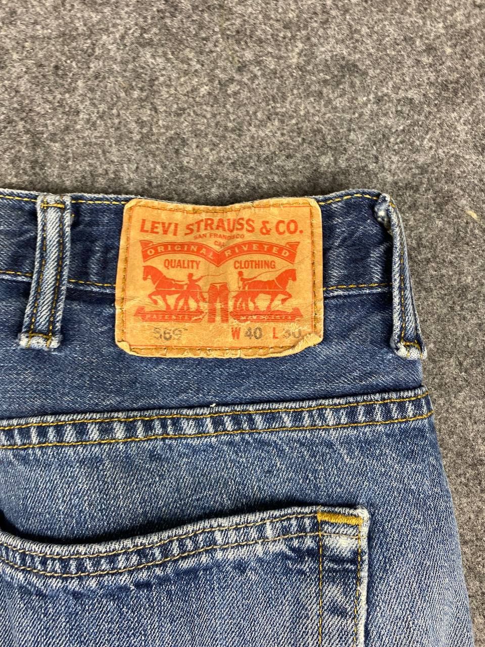Levi's levis 569 loose fit distressed denim Size US 43 - 5 Thumbnail