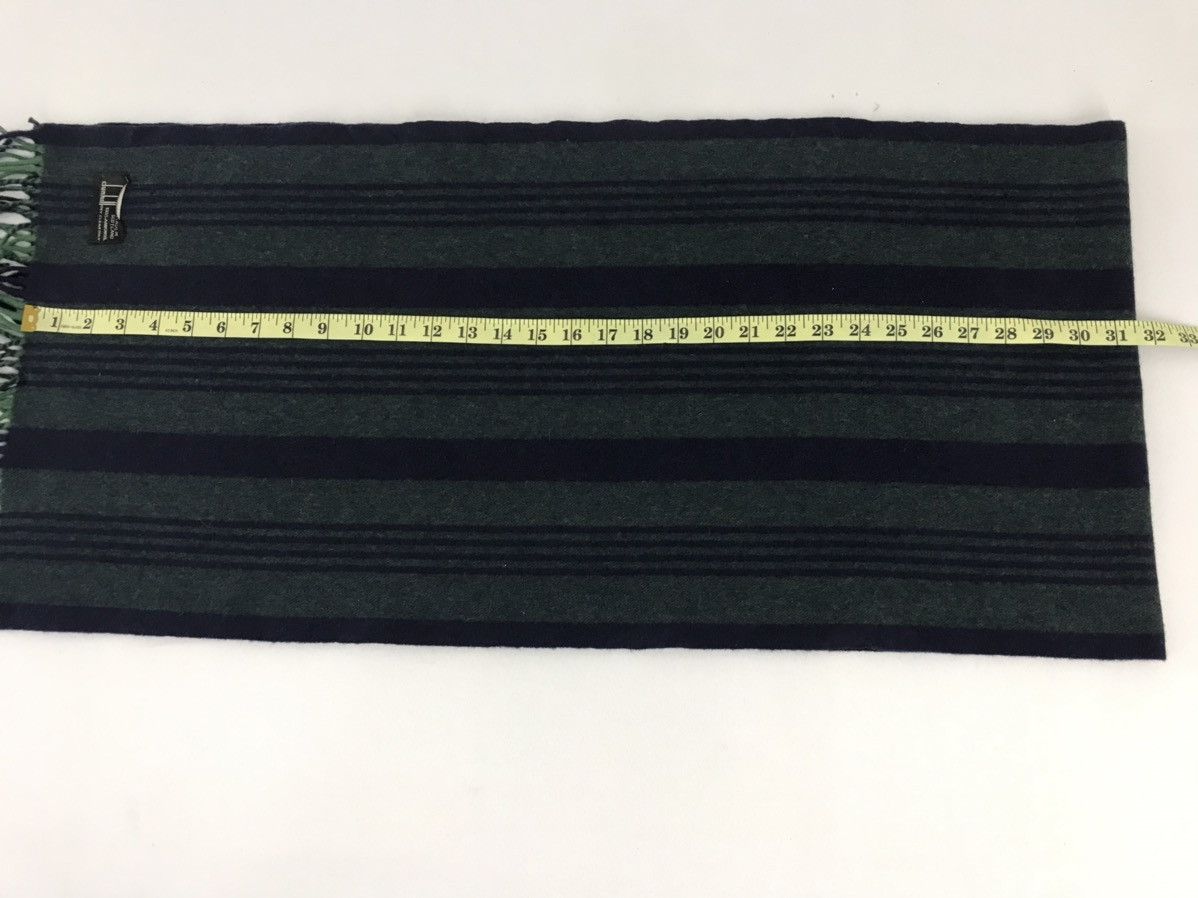 Alfred Dunhill × Vintage Vintage Dunhill Muffler Scarf Striped Design Lambswool 100 Size ONE SIZE - 5 Thumbnail