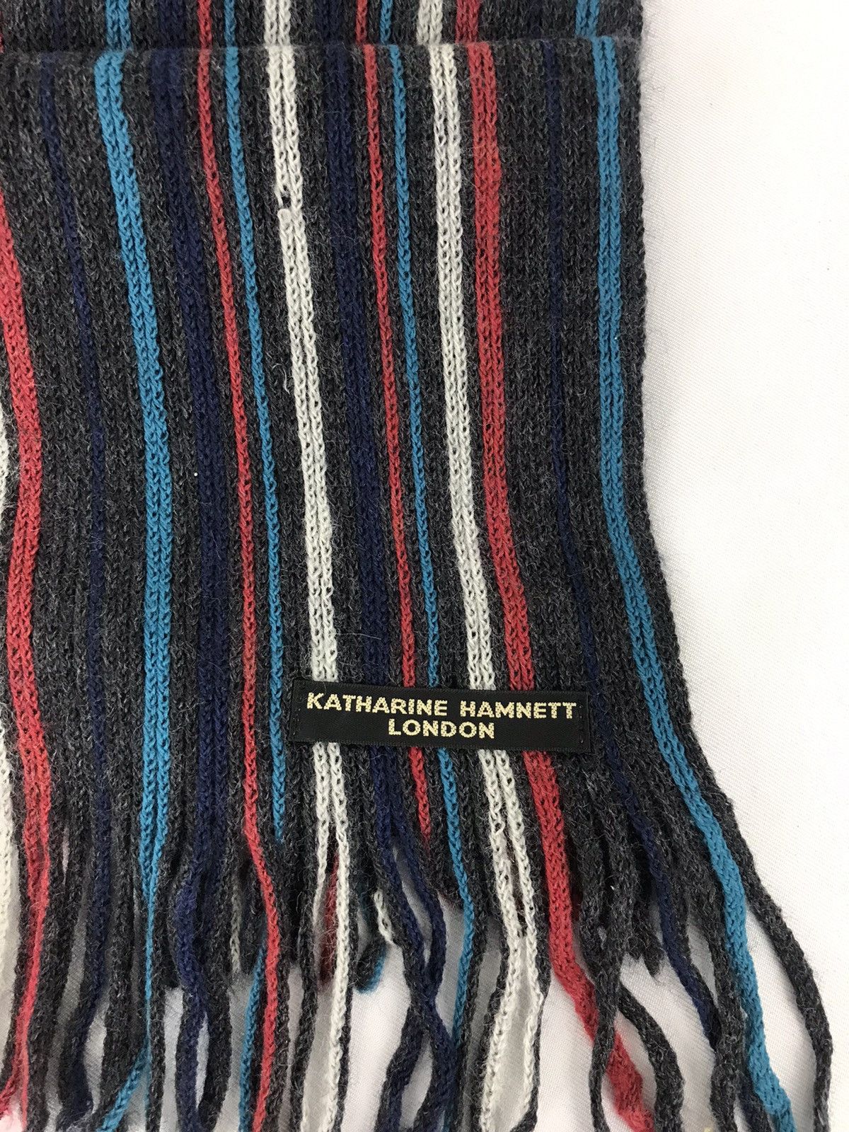 Katharine Hamnett London Katherine Hamnett London Muffler Scarf Stripes Colorful Size ONE SIZE - 3 Thumbnail