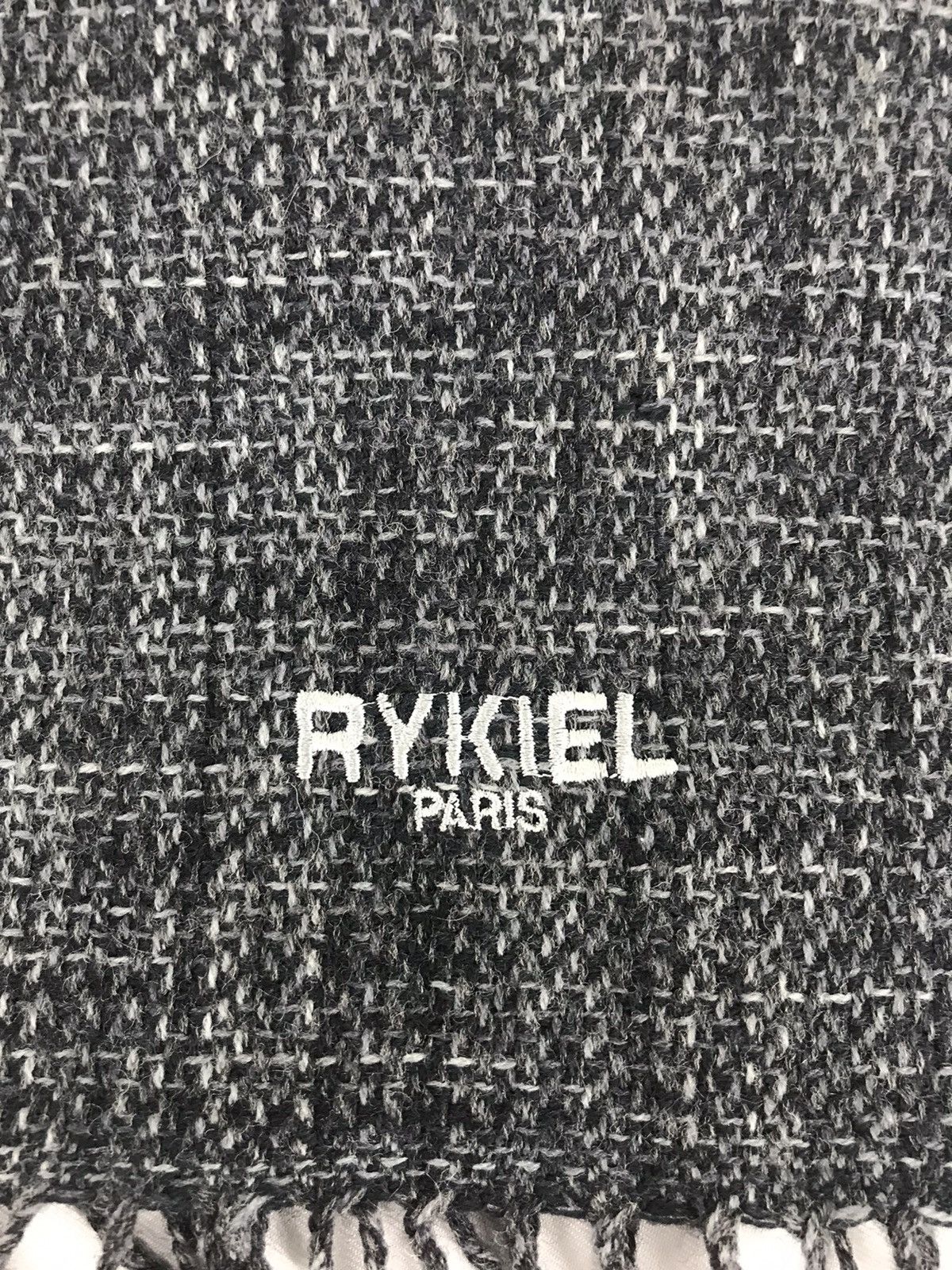 Designer × Sonia Rykiel Rykiel Paris Muffler Scarf Check Design Made In France Size ONE SIZE - 3 Thumbnail