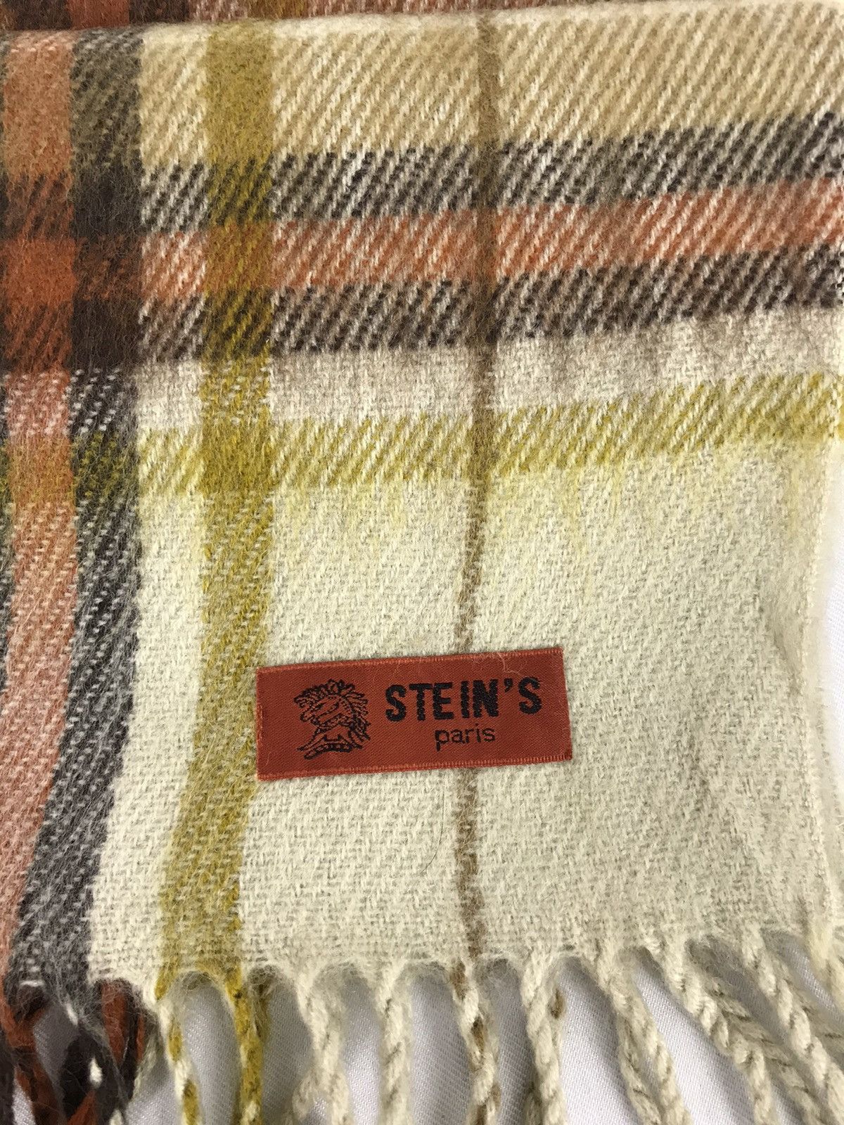 Vintage × ssstein Vintage Stein’s Paris Muffler Scarf Plaid Checked Design Size ONE SIZE - 3 Thumbnail