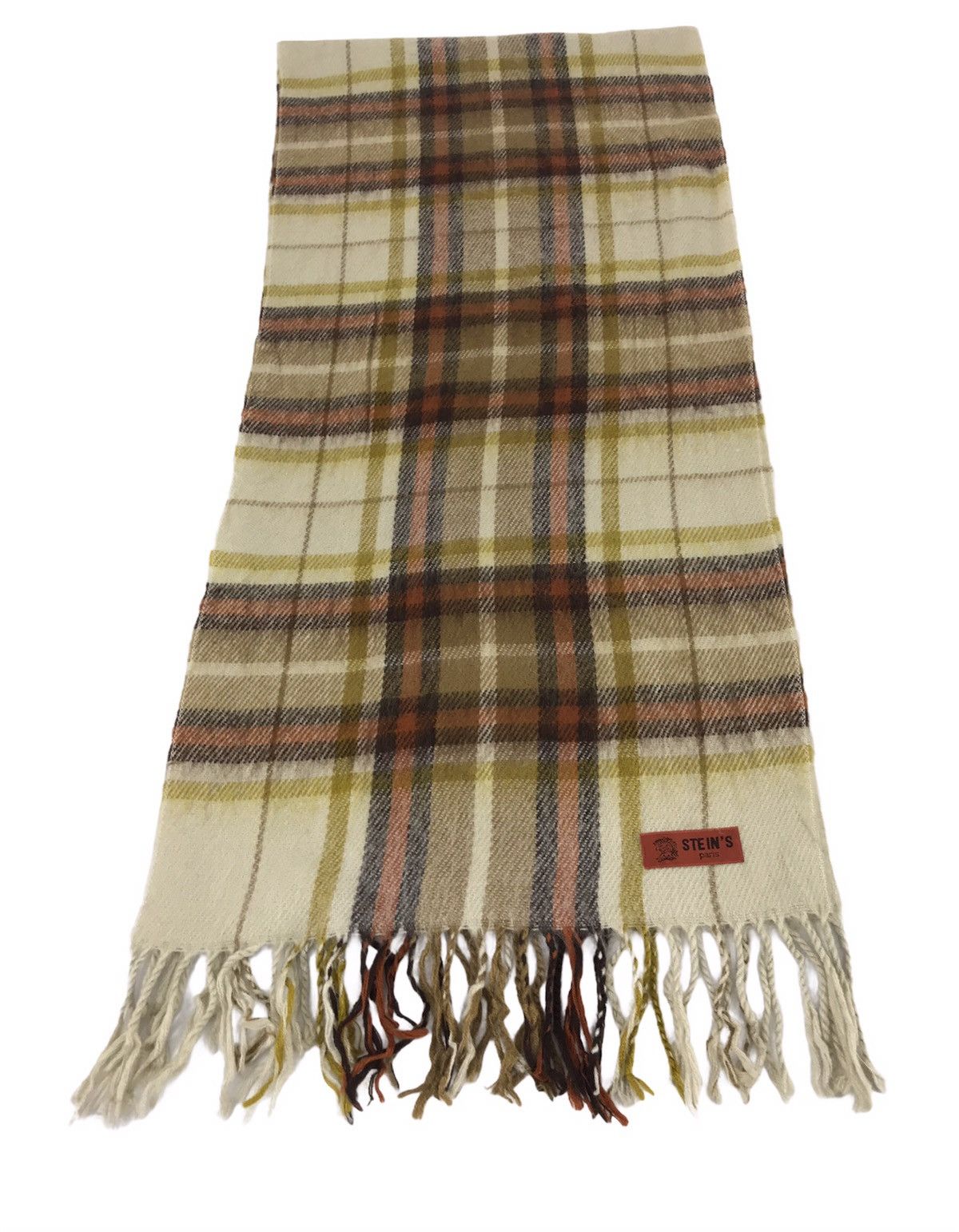 Vintage × ssstein Vintage Stein’s Paris Muffler Scarf Plaid Checked Design Size ONE SIZE - 2 Thumbnail