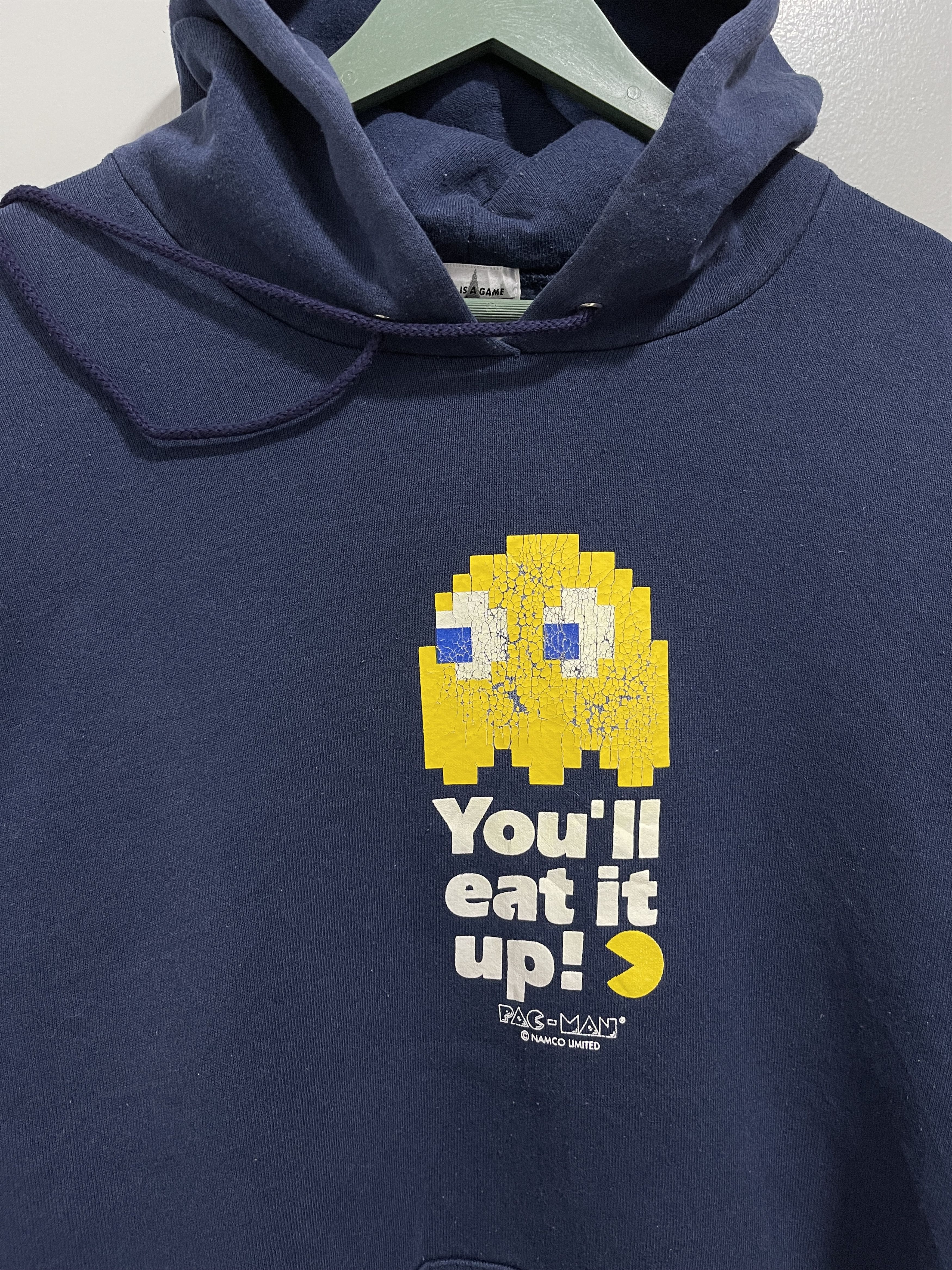 Japanese Brand Vintage Pac-Man Game Soul Promo Graphic Art Hoodie Size US M / EU 48-50 / 2 - 3 Thumbnail