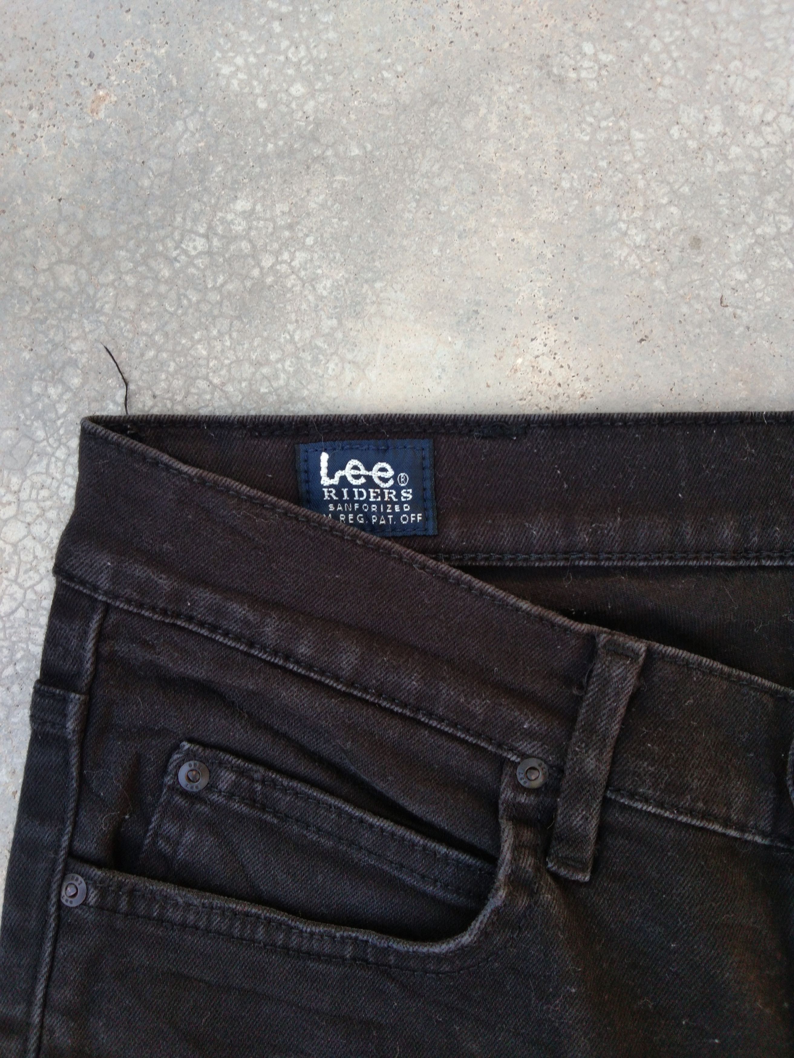 Lee Vintage Ripped Distressed Black Lee Skinny Pants 29x30 Size US 29 - 8 Thumbnail