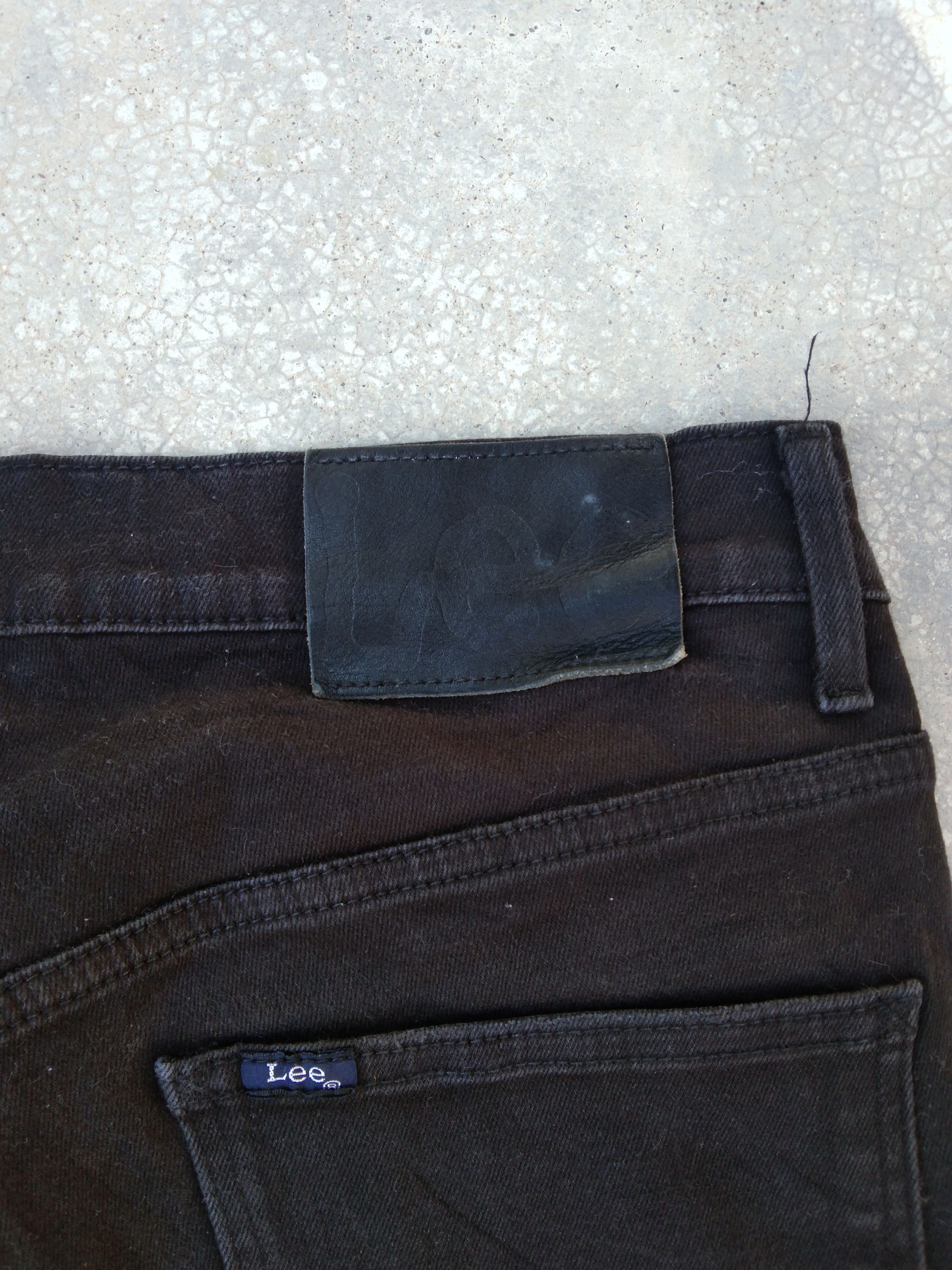 Lee Vintage Ripped Distressed Black Lee Skinny Pants 29x30 Size US 29 - 3 Thumbnail