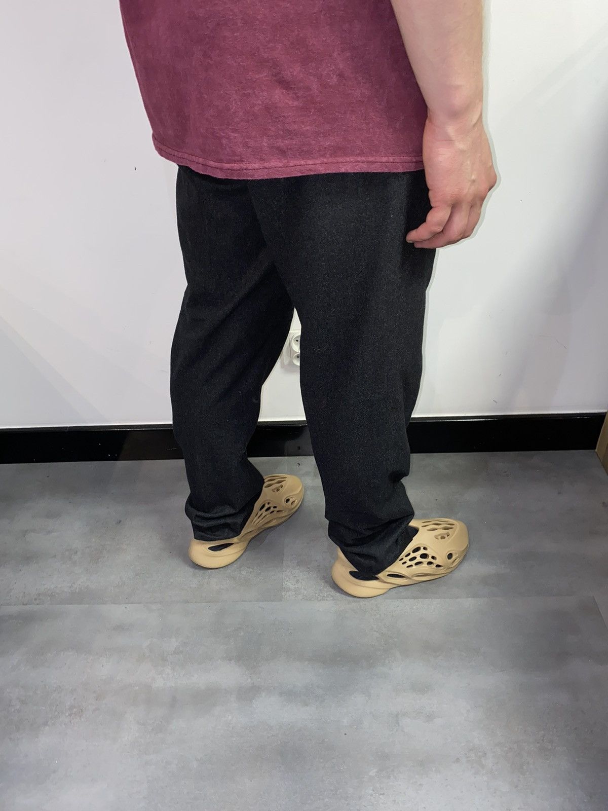 image of Dior Mainline Dark Gray Wool Casual Pants, Men's (Size 38)