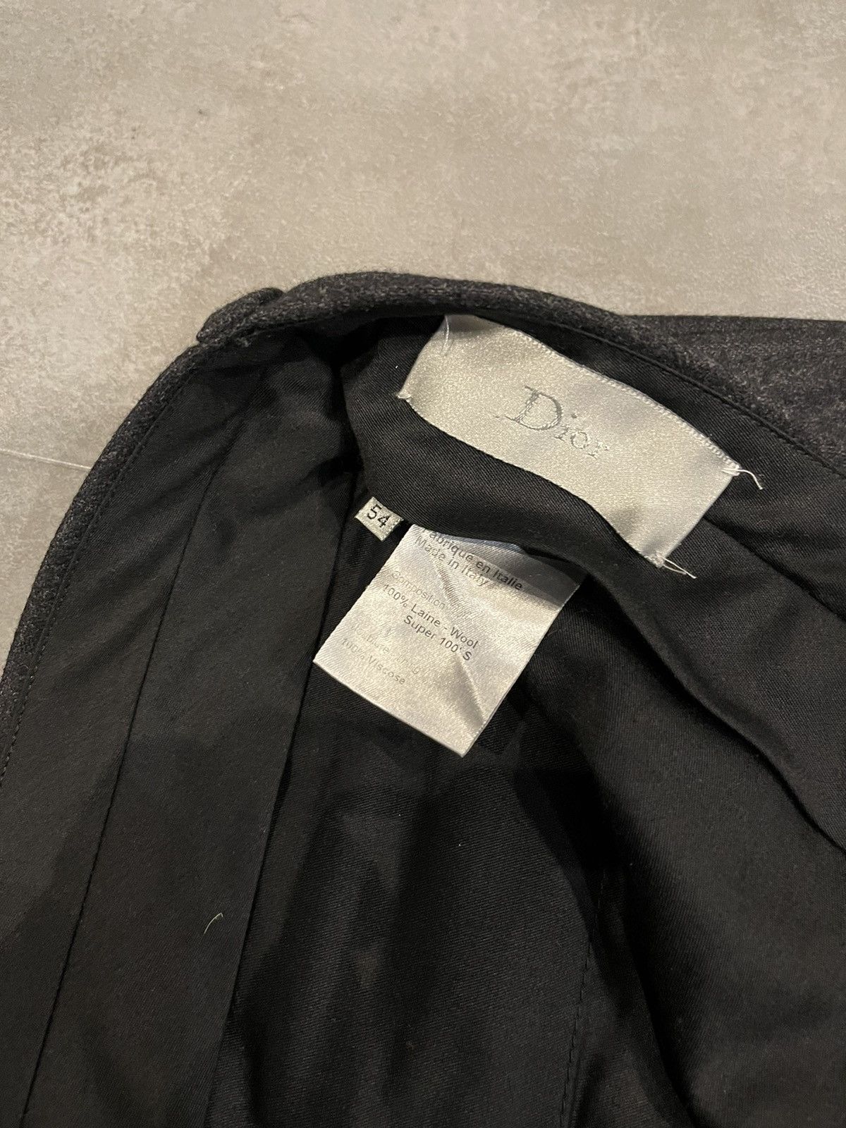 Dior Dior Mainline Dark Gray Wool Casual Pants Size US 38 / EU 54 - 16 Thumbnail