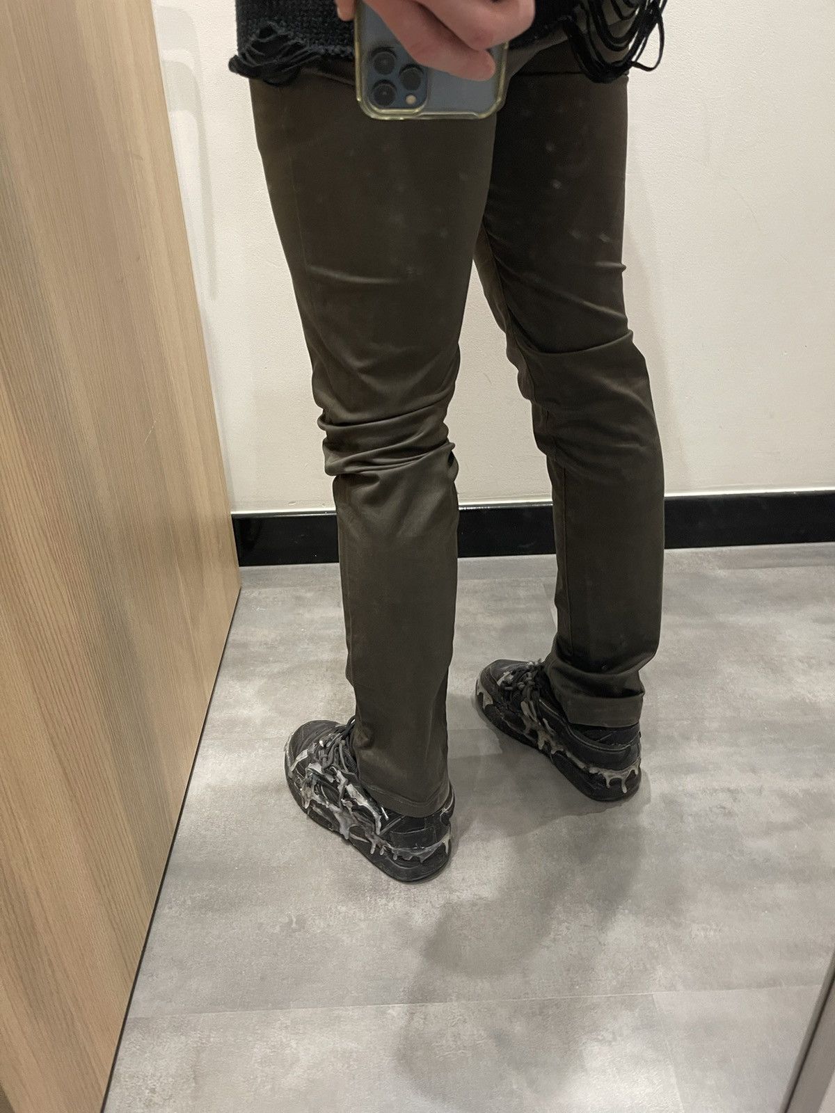 Acne Studios Acne Studios Roc Satin Swamp Green Casual Pants Size US 30 / EU 46 - 3 Thumbnail