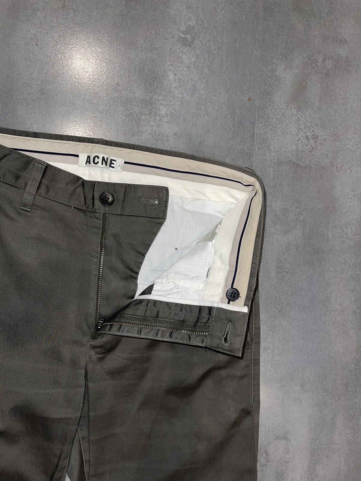Acne Studios Acne Studios Roc Satin Swamp Green Casual Pants Size US 30 / EU 46 - 9 Thumbnail