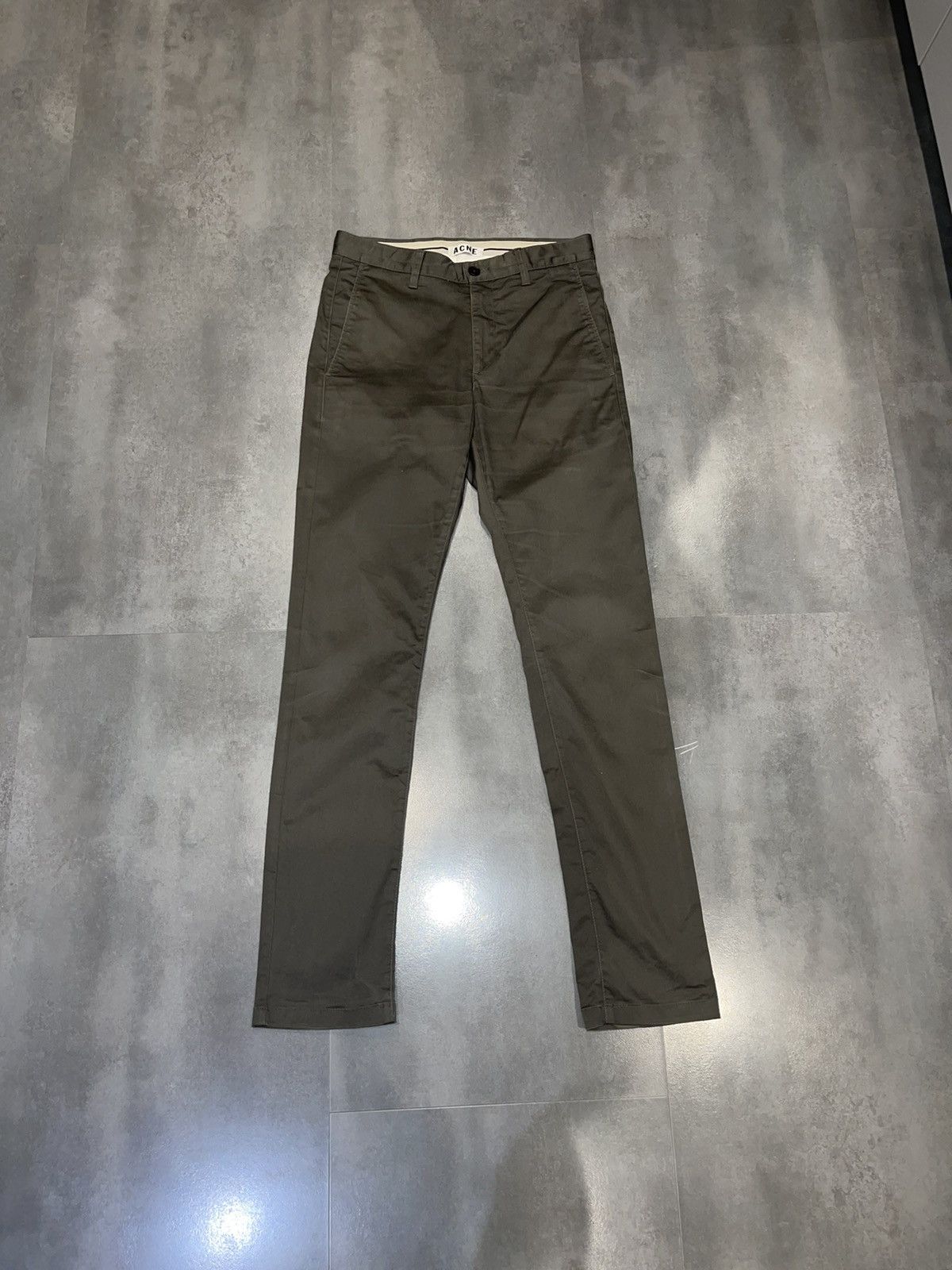 Acne Studios Acne Studios Roc Satin Swamp Green Casual Pants Size US 30 / EU 46 - 5 Thumbnail