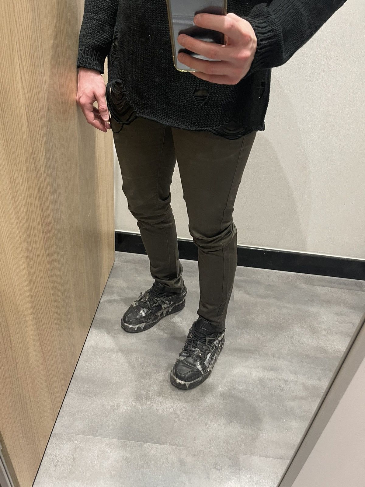 Acne Studios Acne Studios Roc Satin Swamp Green Casual Pants Size US 30 / EU 46 - 2 Thumbnail