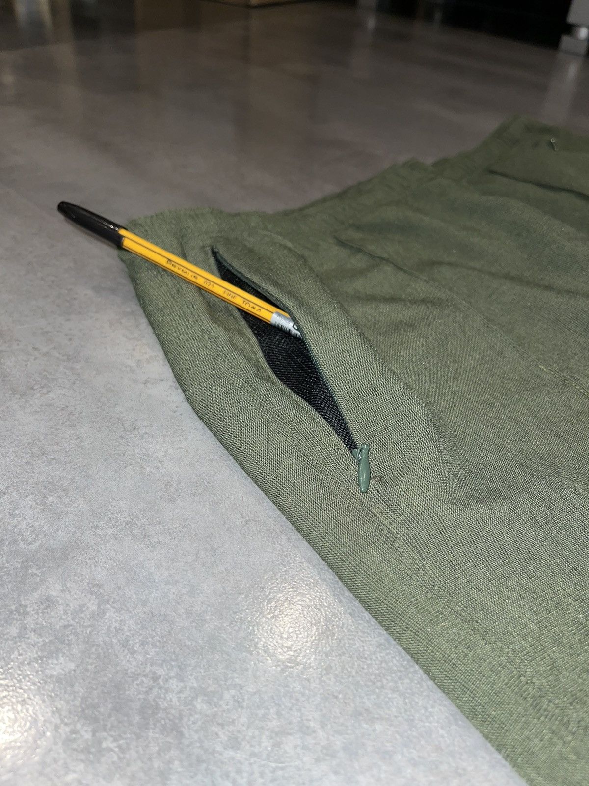 Needles Needles Butterfly Logo Swamp Green Thin Sweatpants Joggers Size US 32 / EU 48 - 17 Thumbnail