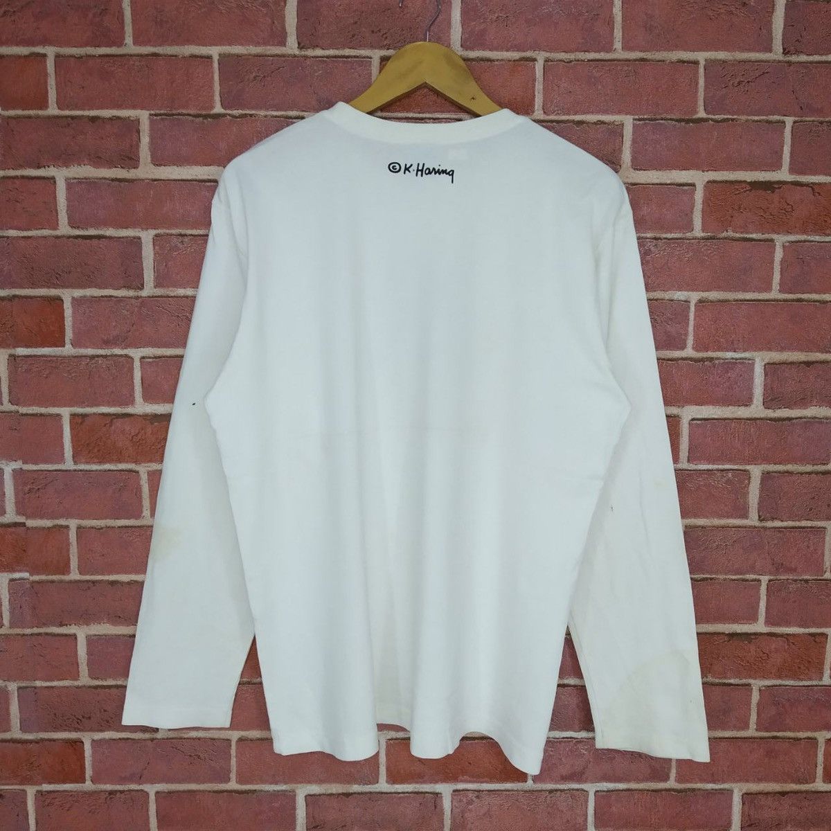 Keith Haring Vintage Keith Haring American Artwork Fingers Crossed Size US L / EU 52-54 / 3 - 2 Thumbnail