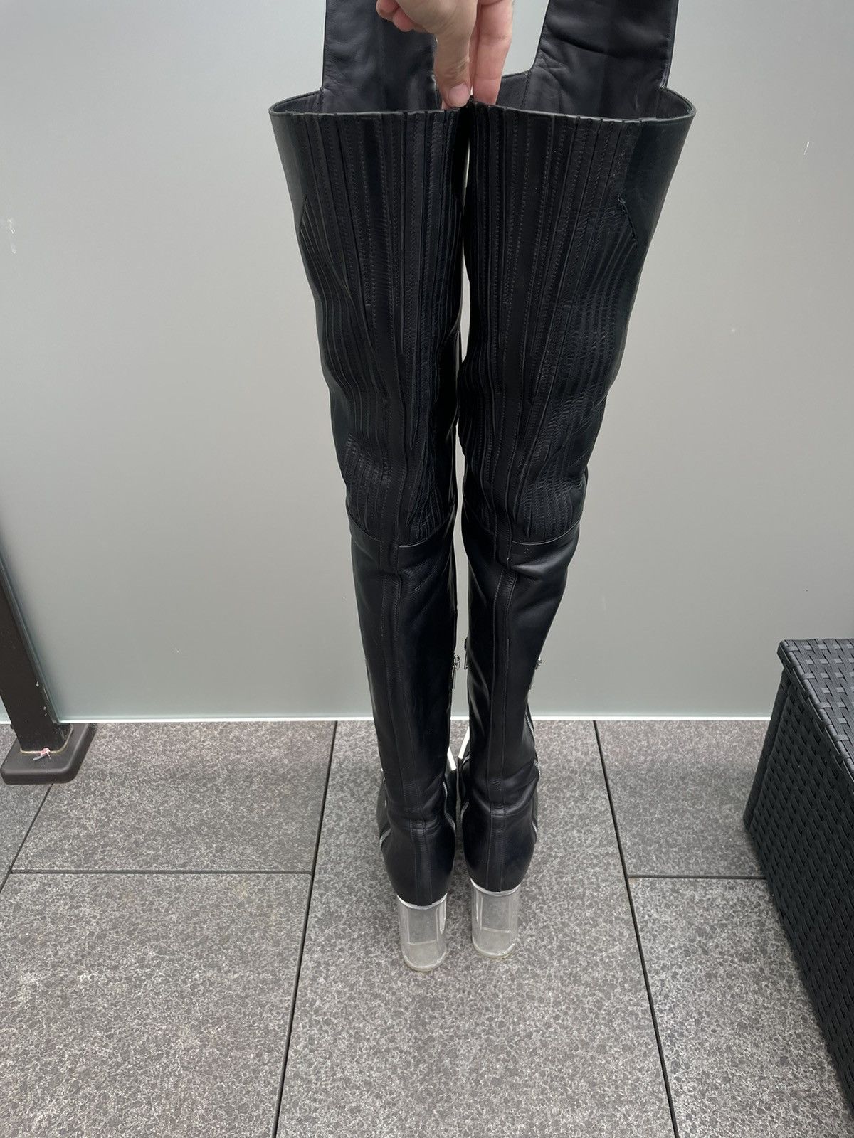 Rick Owens Rick Owens Thigh High Kiss Boots/Waders/Heels