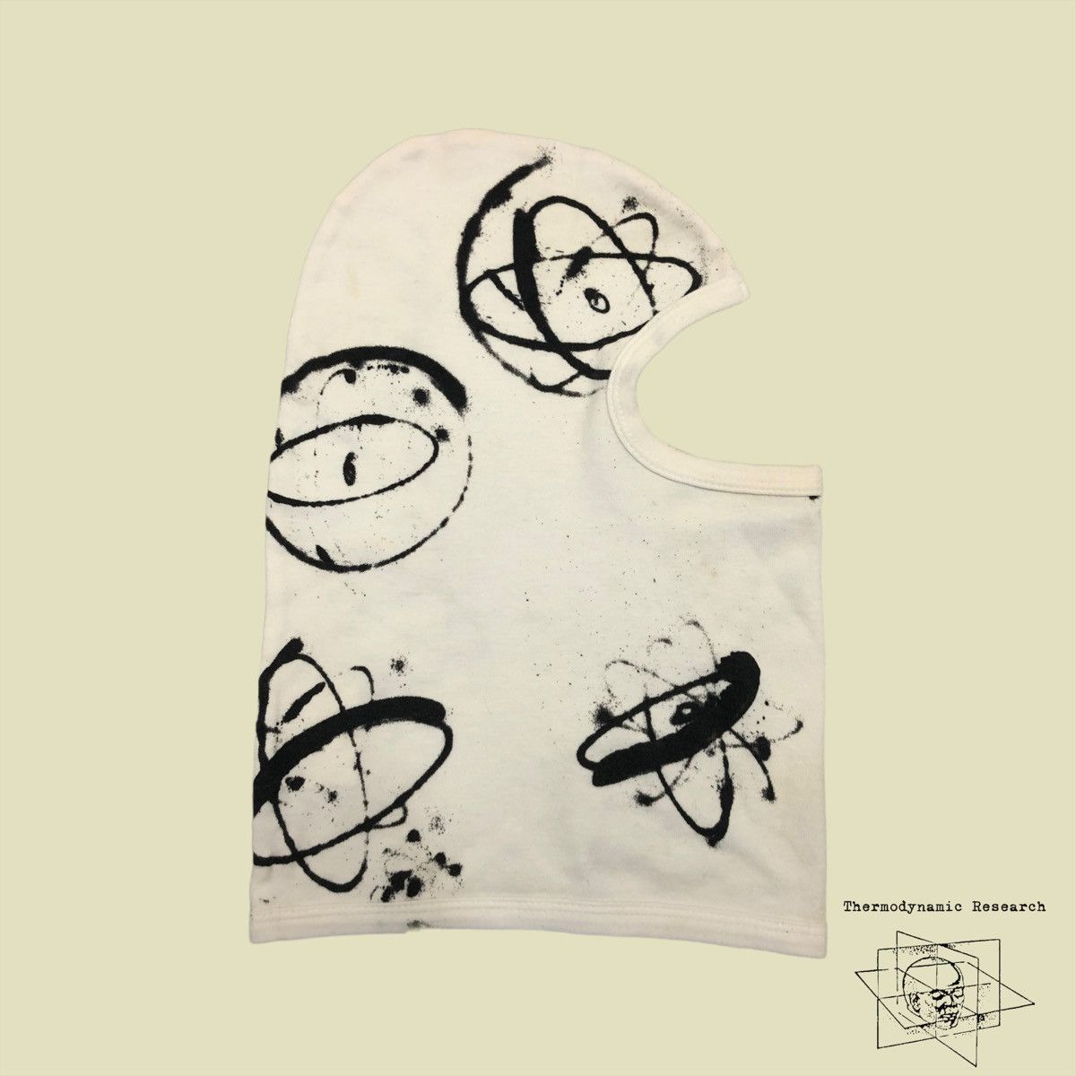 image of Futura Balaclava - Aw01 “D.a.v.f.” in White, Men's