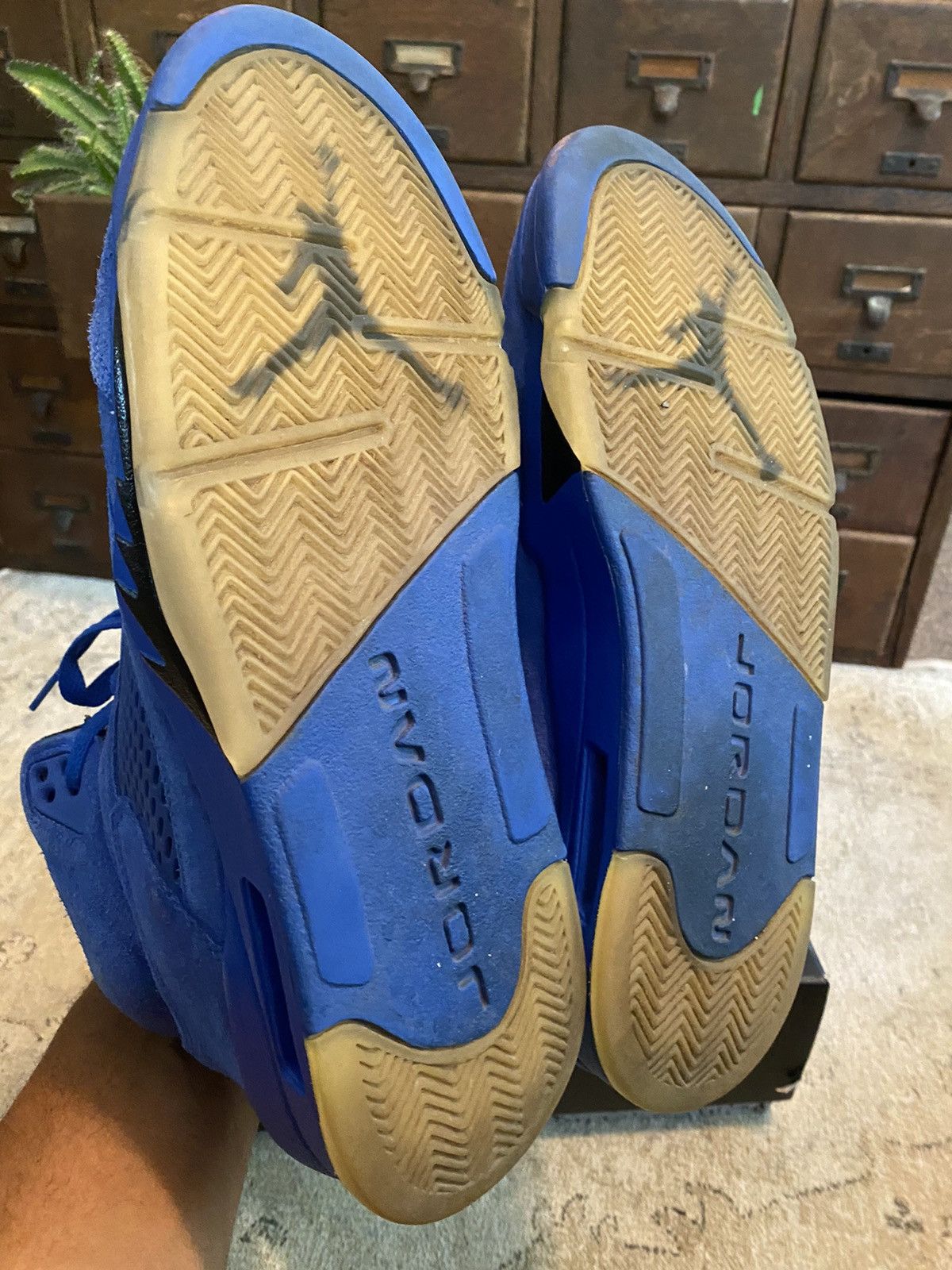 Jordan Brand × Nike Blue suede 5 size11 Size US 11 / EU 44 - 9 Thumbnail