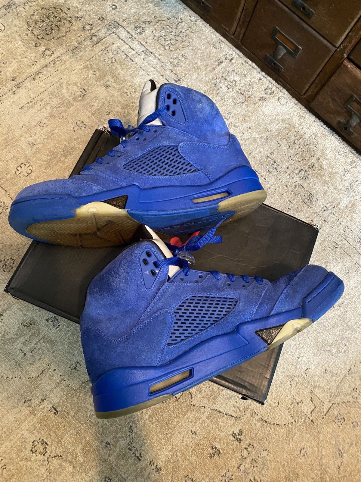Jordan Brand × Nike Blue suede 5 size11 Size US 11 / EU 44 - 7 Thumbnail