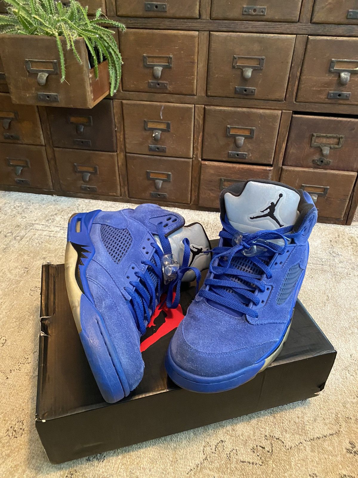 Jordan Brand × Nike Blue suede 5 size11 Size US 11 / EU 44 - 3 Thumbnail