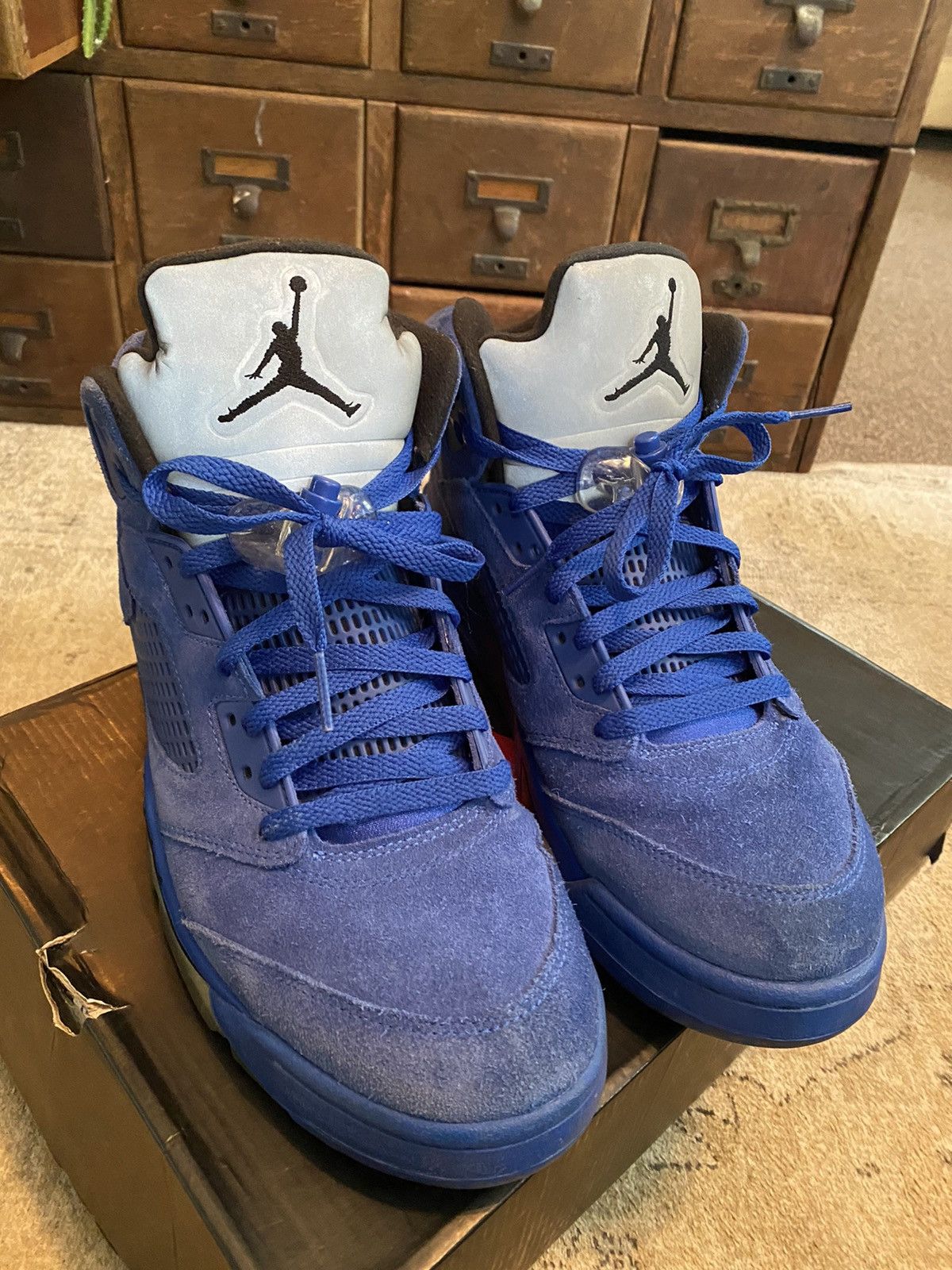 Jordan Brand × Nike Blue suede 5 size11 Size US 11 / EU 44 - 5 Thumbnail