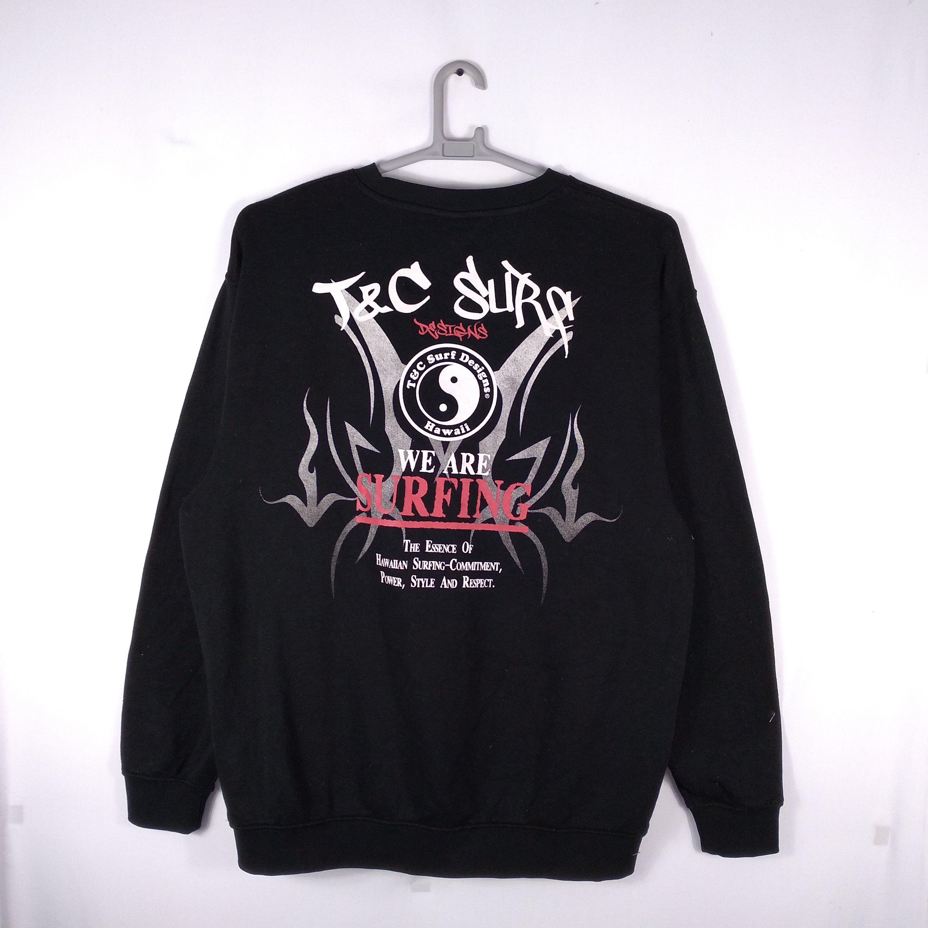 Vintage T&C Surf Big Logo Hawaiian Surfing Sweatshirts