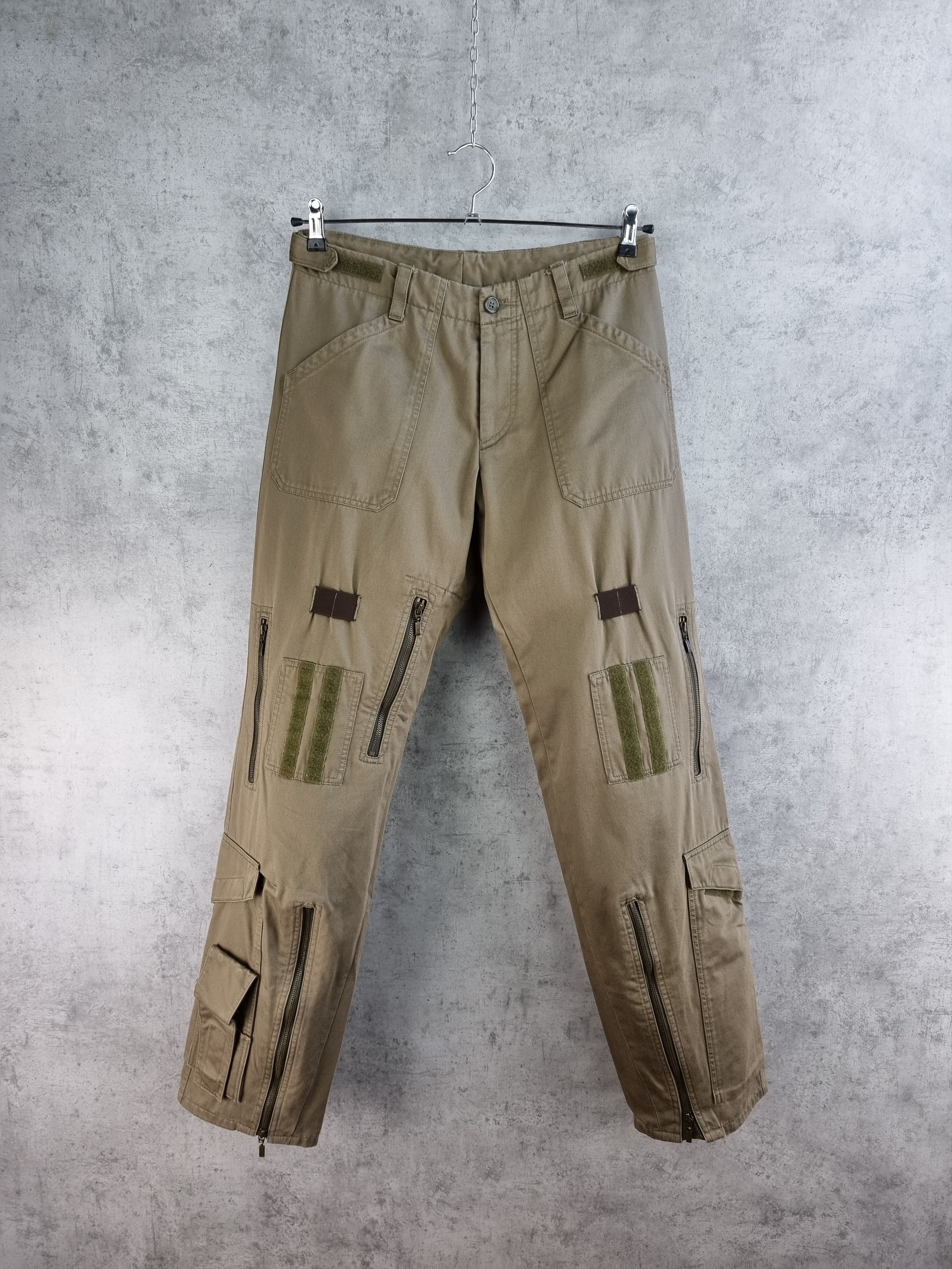 Hugo Boss 90s Rare HUGO BOSS Military Aviator Cargo Utility Pants Size US 31 - 1 Thumbnail