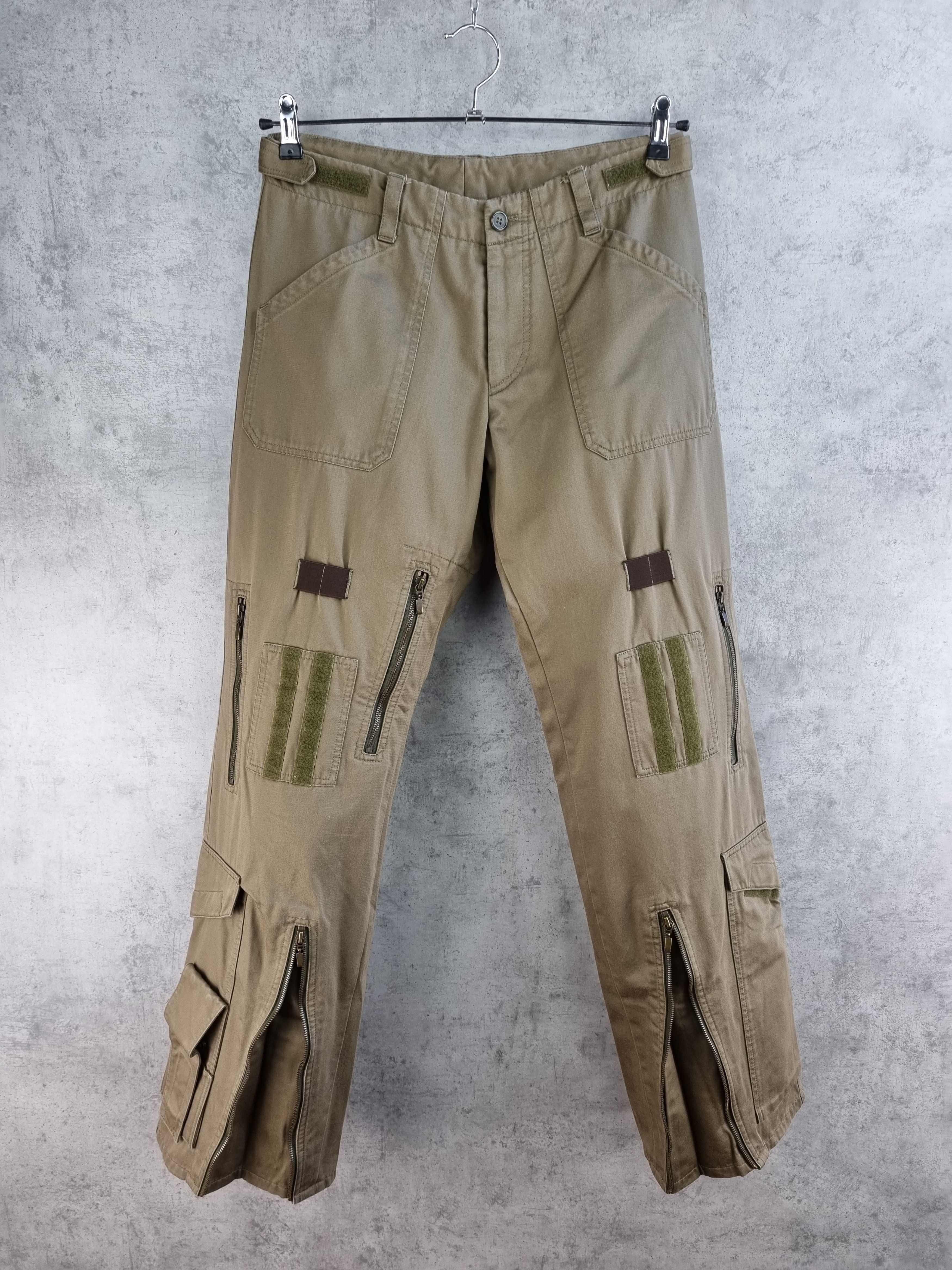 Hugo Boss 90s Rare HUGO BOSS Military Aviator Cargo Utility Pants Size US 31 - 2 Thumbnail