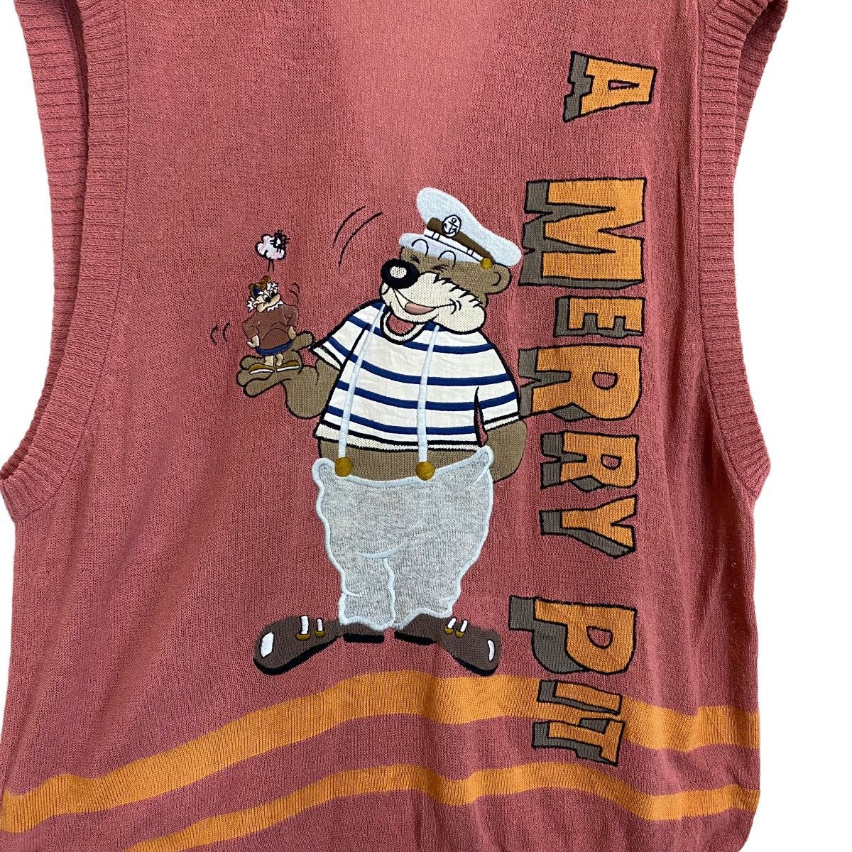 Aran Isles Knitwear × Vintage Vintage Vaziie A Merry Pit Big Logo Knitwear Size M Size US M / EU 48-50 / 2 - 4 Thumbnail