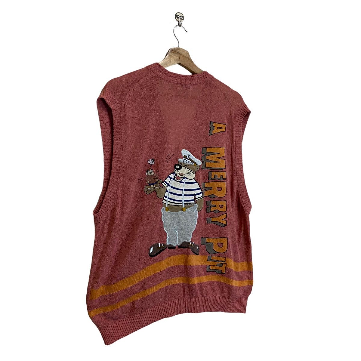 Aran Isles Knitwear × Vintage Vintage Vaziie A Merry Pit Big Logo Knitwear Size M Size US M / EU 48-50 / 2 - 2 Thumbnail