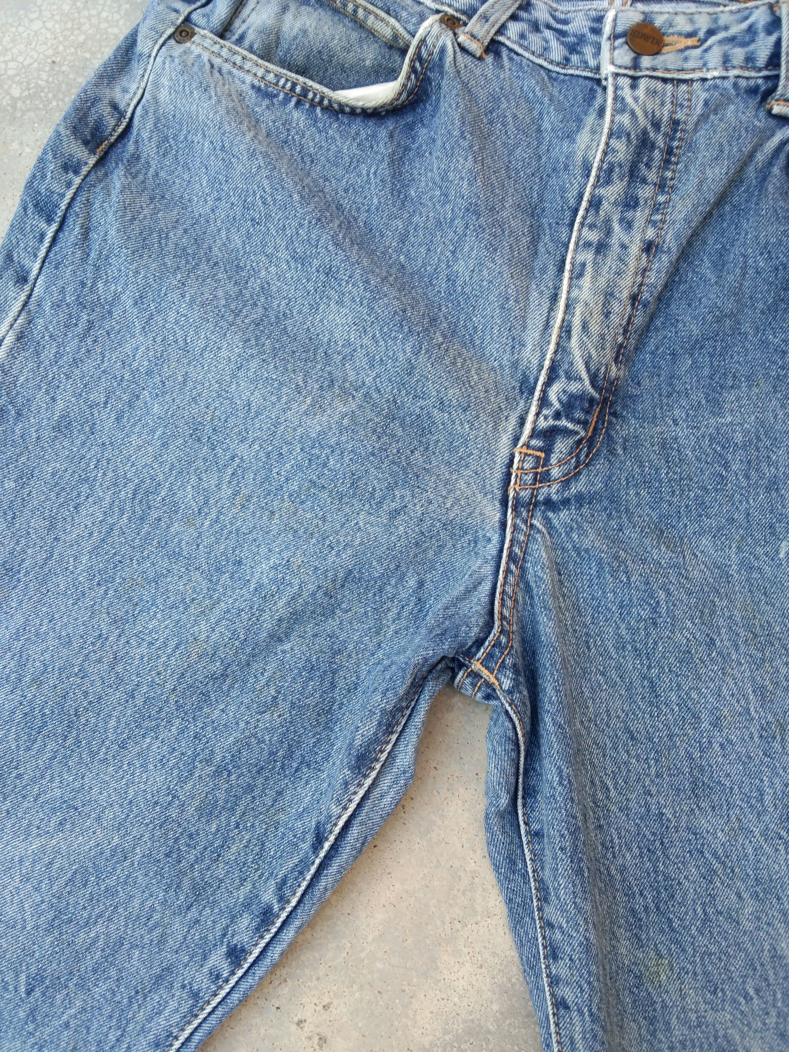 Japanese Brand Vintage Faded Blue Edwin Jeans 30x26 Size US 30 / EU 46 - 4 Thumbnail