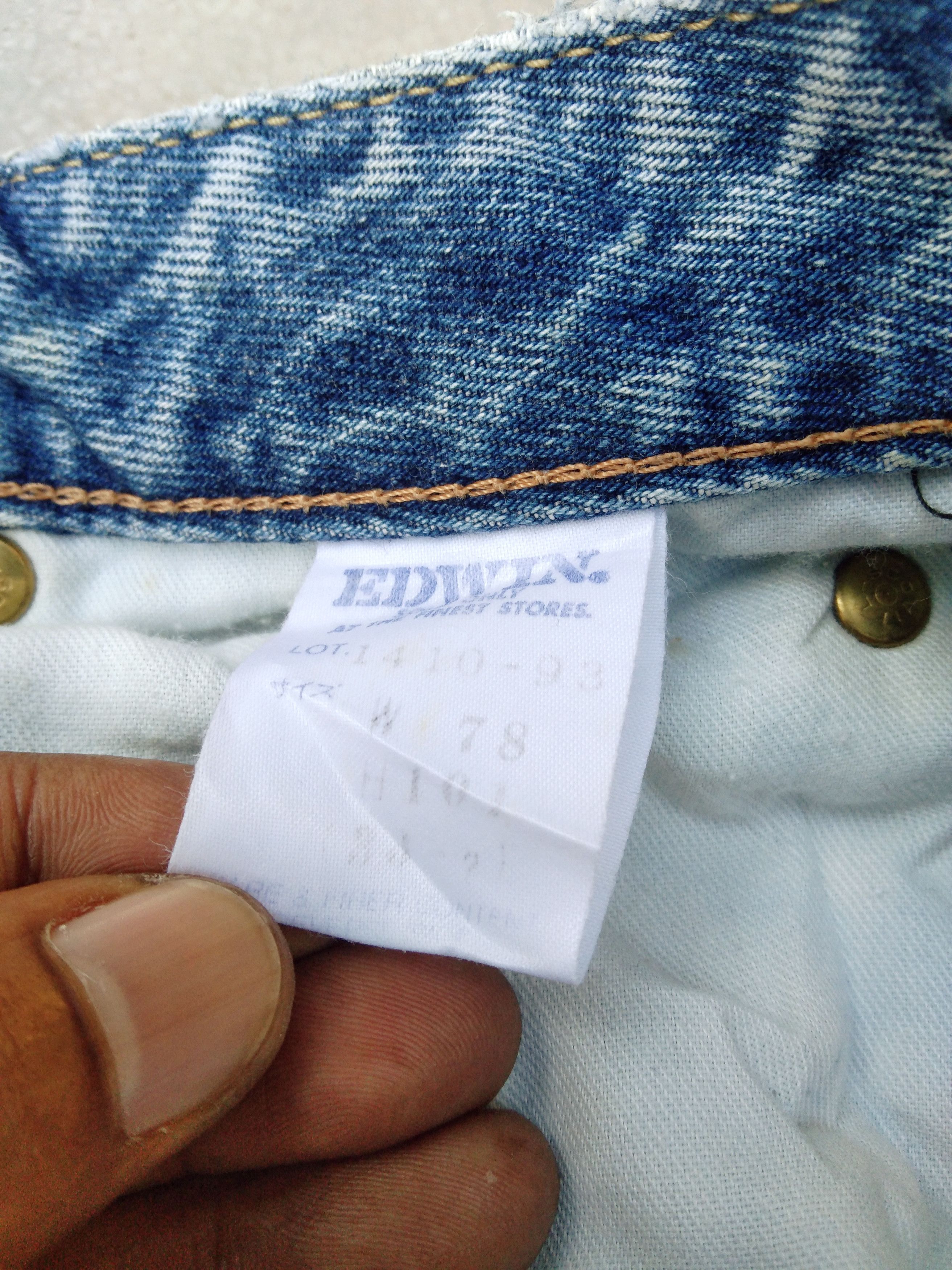 Japanese Brand Vintage Faded Blue Edwin Jeans 30x26 Size US 30 / EU 46 - 6 Thumbnail