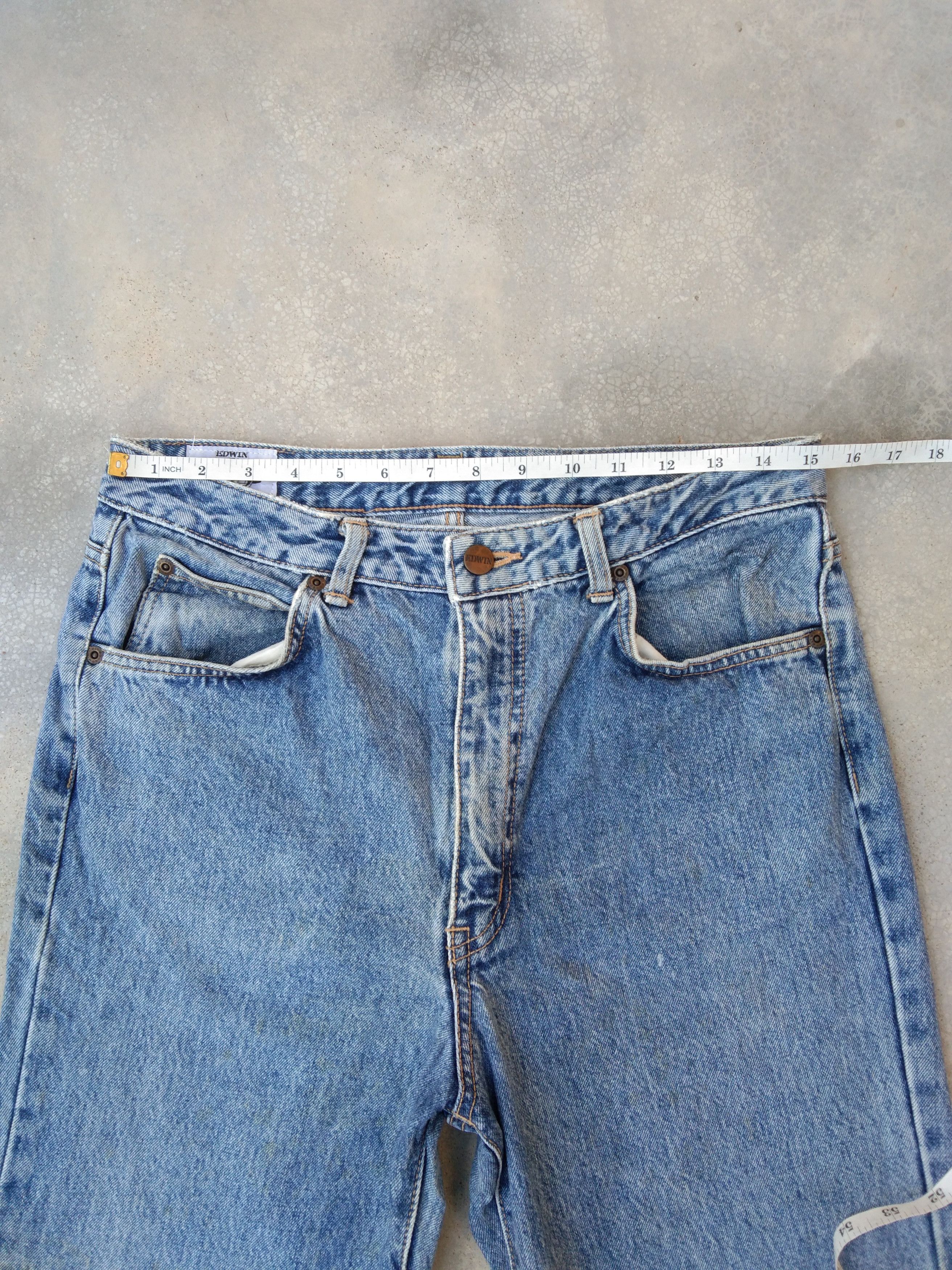 Japanese Brand Vintage Faded Blue Edwin Jeans 30x26 Size US 30 / EU 46 - 5 Thumbnail
