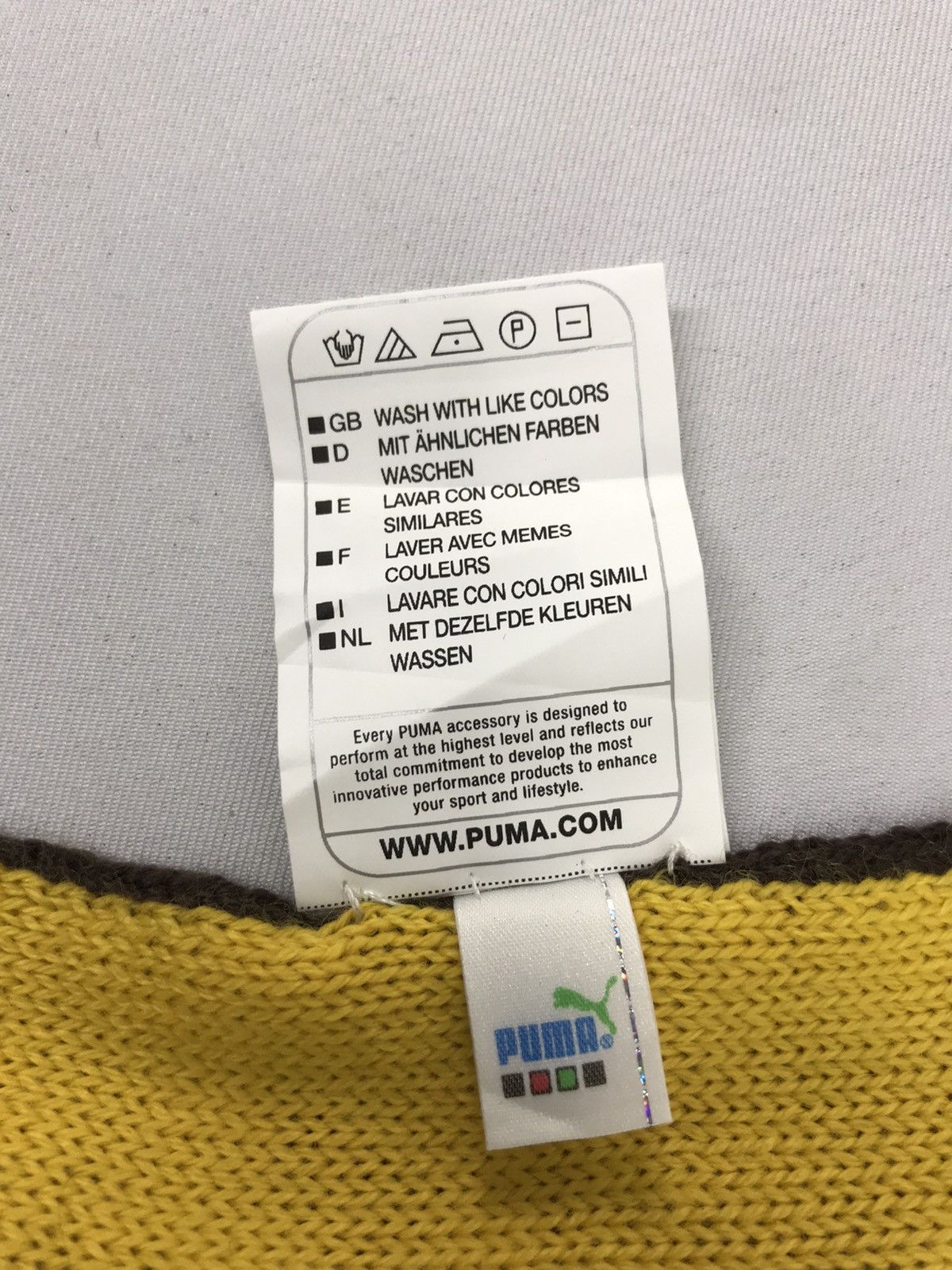 Puma Vintage Puma Plain Muffler Scarf Pure Wool Good Condition Size ONE SIZE - 5 Thumbnail