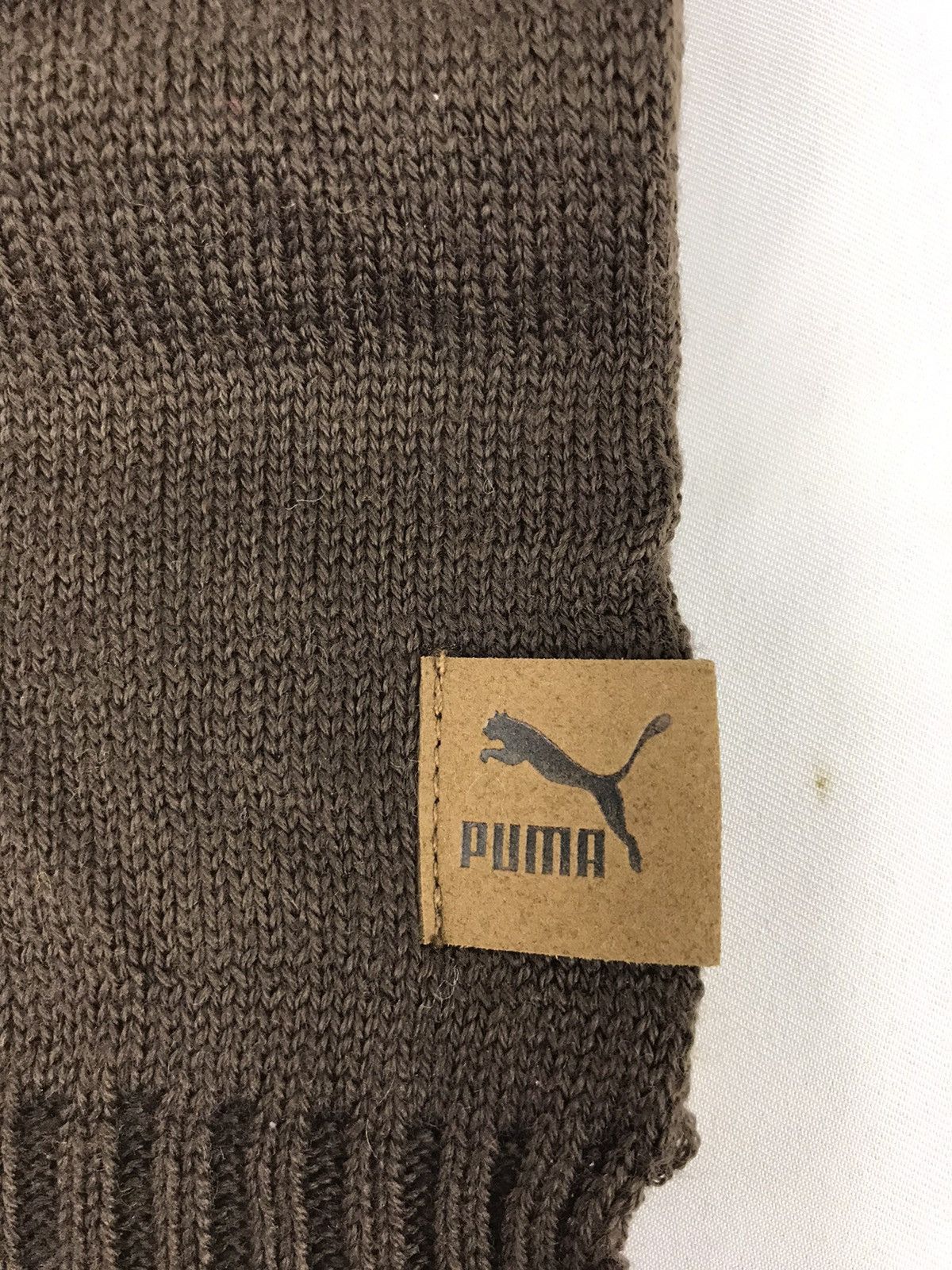 Puma Vintage Puma Plain Muffler Scarf Pure Wool Good Condition Size ONE SIZE - 3 Thumbnail