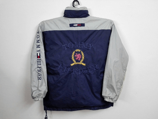 Tommy Hilfiger Vintage Tommy Hilfiger Big Logo Windbreaker Size US L / EU 52-54 / 3 - 1 Thumbnail