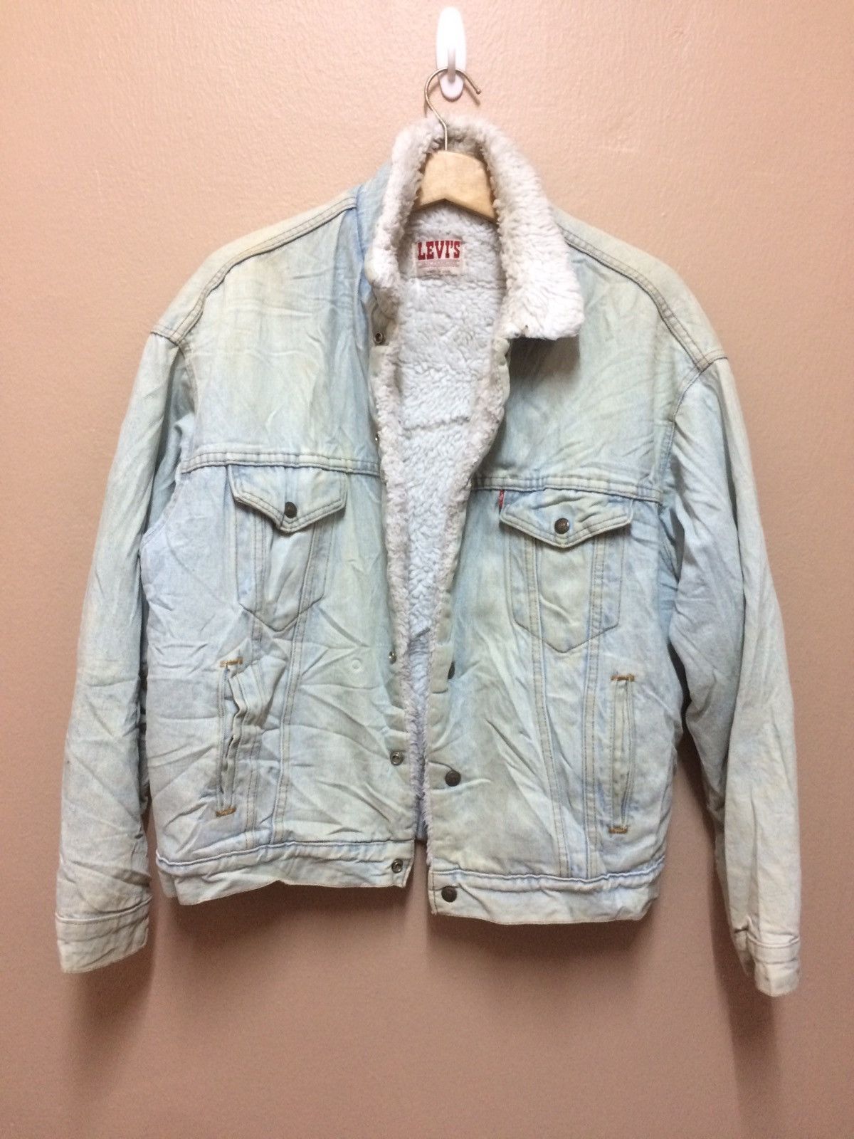 Levi's × Levi's Vintage Clothing 🔥Levis Shearling Trucker Jacket🔥 Size US L / EU 52-54 / 3 - 2 Thumbnail