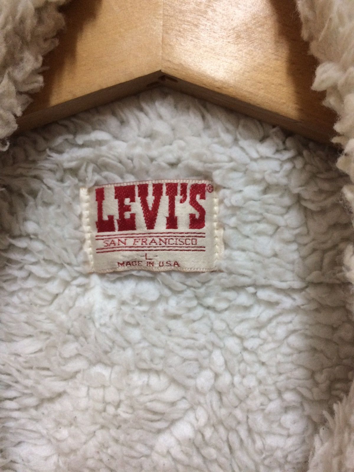 Levi's × Levi's Vintage Clothing 🔥Levis Shearling Trucker Jacket🔥 Size US L / EU 52-54 / 3 - 3 Thumbnail
