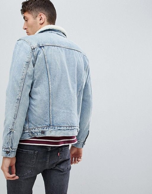 Levi's × Levi's Vintage Clothing 🔥Levis Shearling Trucker Jacket🔥 Size US L / EU 52-54 / 3 - 7 Thumbnail