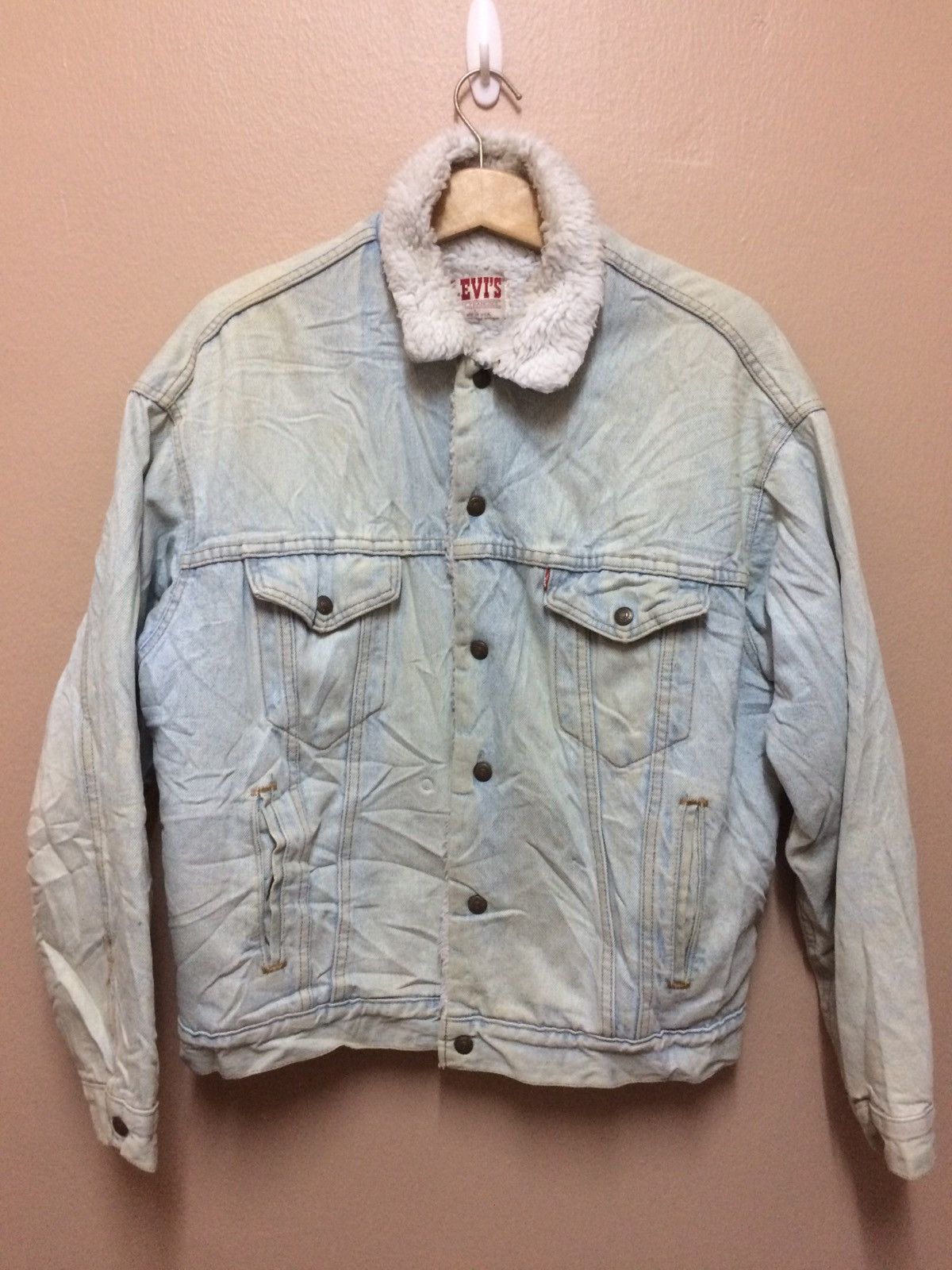 Levi's × Levi's Vintage Clothing 🔥Levis Shearling Trucker Jacket🔥 Size US L / EU 52-54 / 3 - 1 Thumbnail