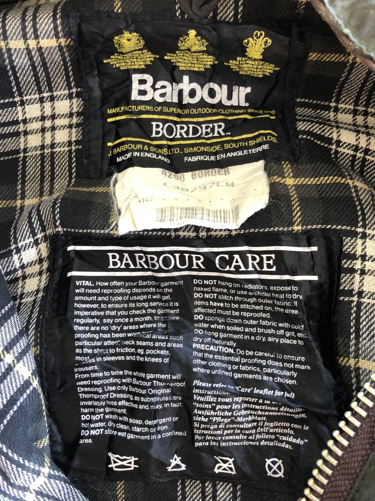 Barbour GRAIL🔥80s Barbour Border® Waxed Gentleman Jacket Size US L / EU 52-54 / 3 - 6 Thumbnail