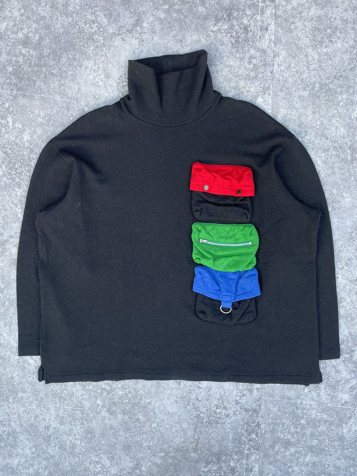 Yohji Yamamoto 90s Tactical Cargo Sweater | Grailed