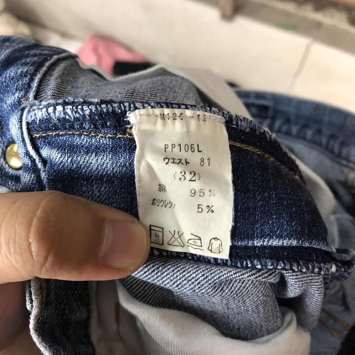 Japanese Brand Red Woods faded Blue multipocket Denim Pants #4524 Size US 30 / EU 46 - 17 Thumbnail