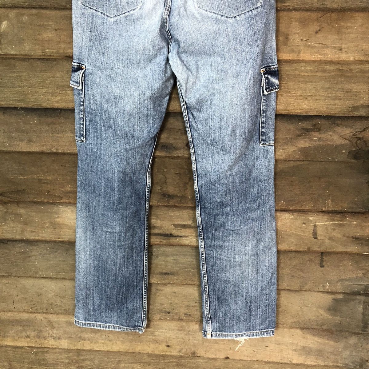 Japanese Brand Red Woods faded Blue multipocket Denim Pants #4524 Size US 30 / EU 46 - 13 Thumbnail